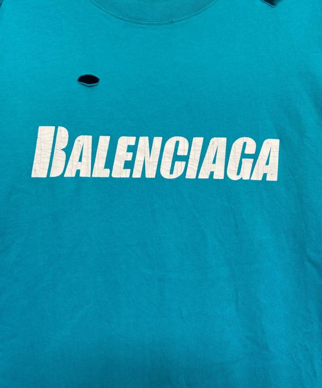 中古・古着通販】BALENCIAGA (バレンシアガ) デストロイ加工ロゴT
