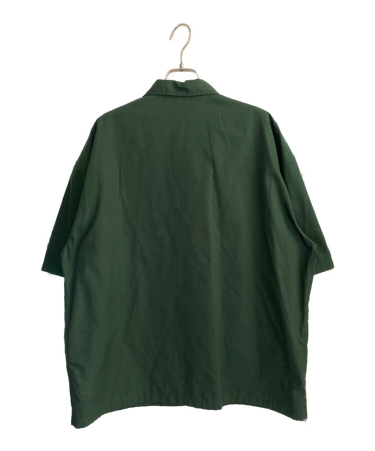 中古・古着通販】PRADA (プラダ) 半袖ジップシャツ グリーン サイズ:M