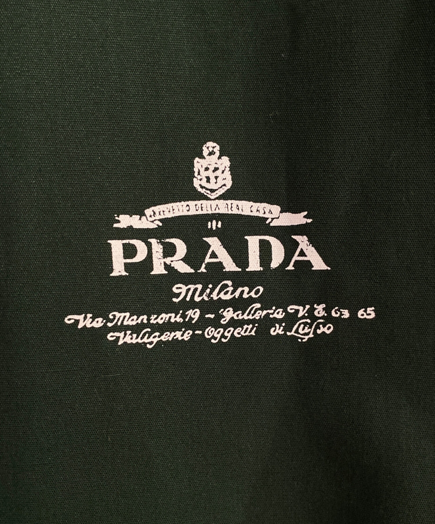中古・古着通販】PRADA (プラダ) 半袖ジップシャツ グリーン サイズ:M