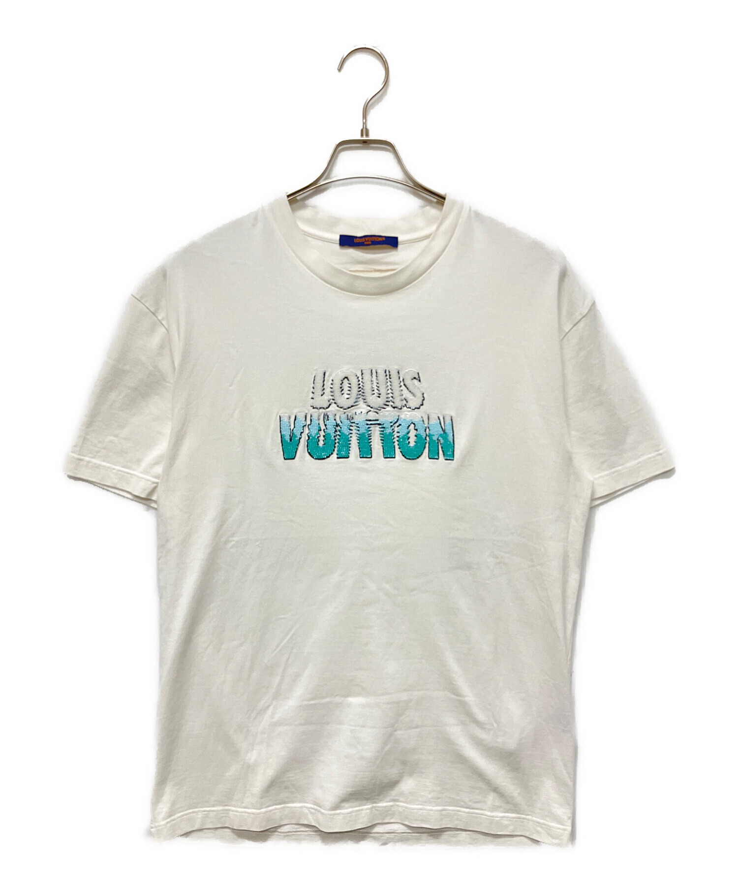 LOUIS VUITTON Tシャツ 総モノグラム柄　ビーズ 中古・古着通販】LOUIS VUITTON (ルイ ヴィトン) 23AW ロゴビーズT
