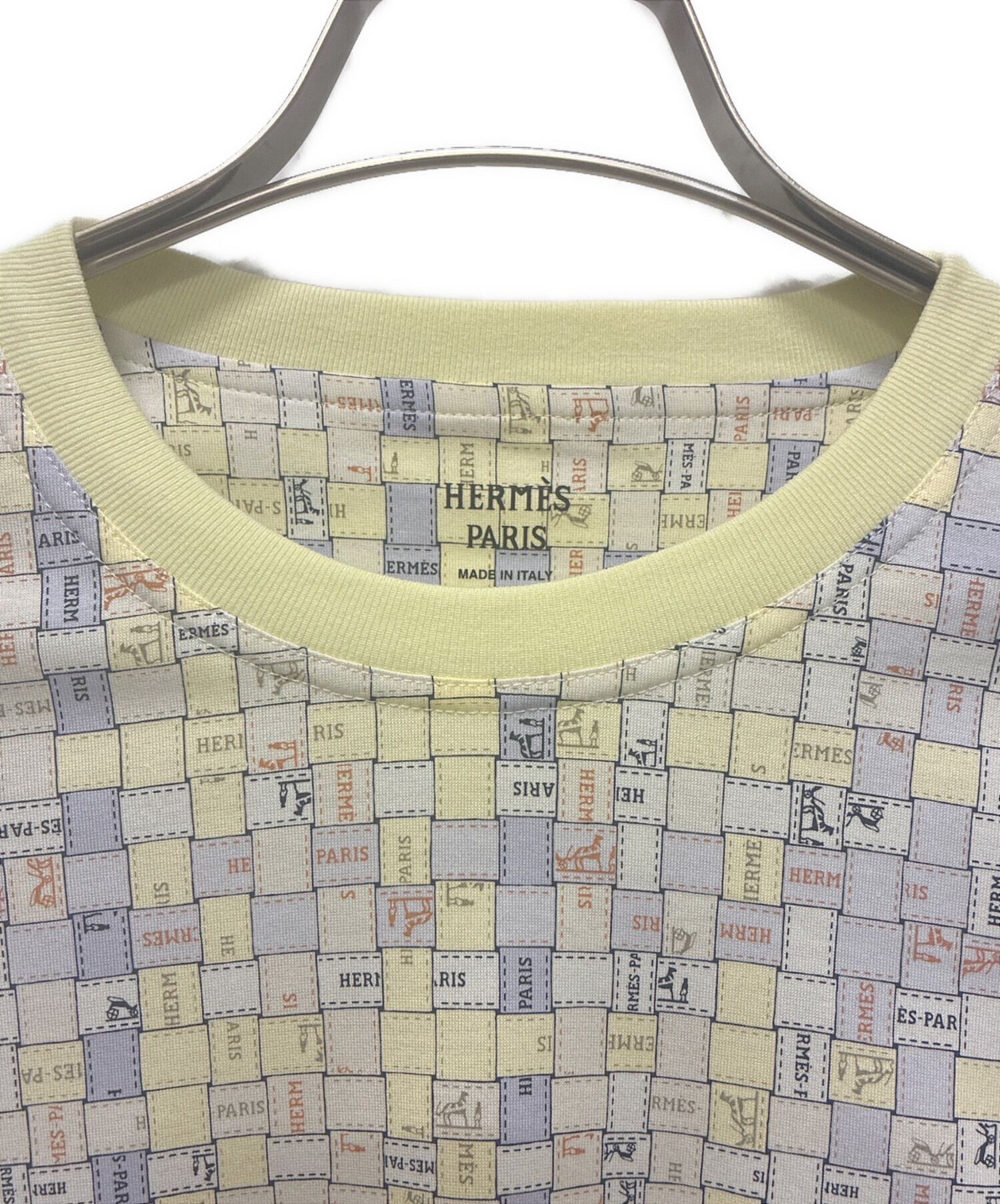 中古・古着通販】HERMES (エルメス) ボルデュックチェックTシャツ