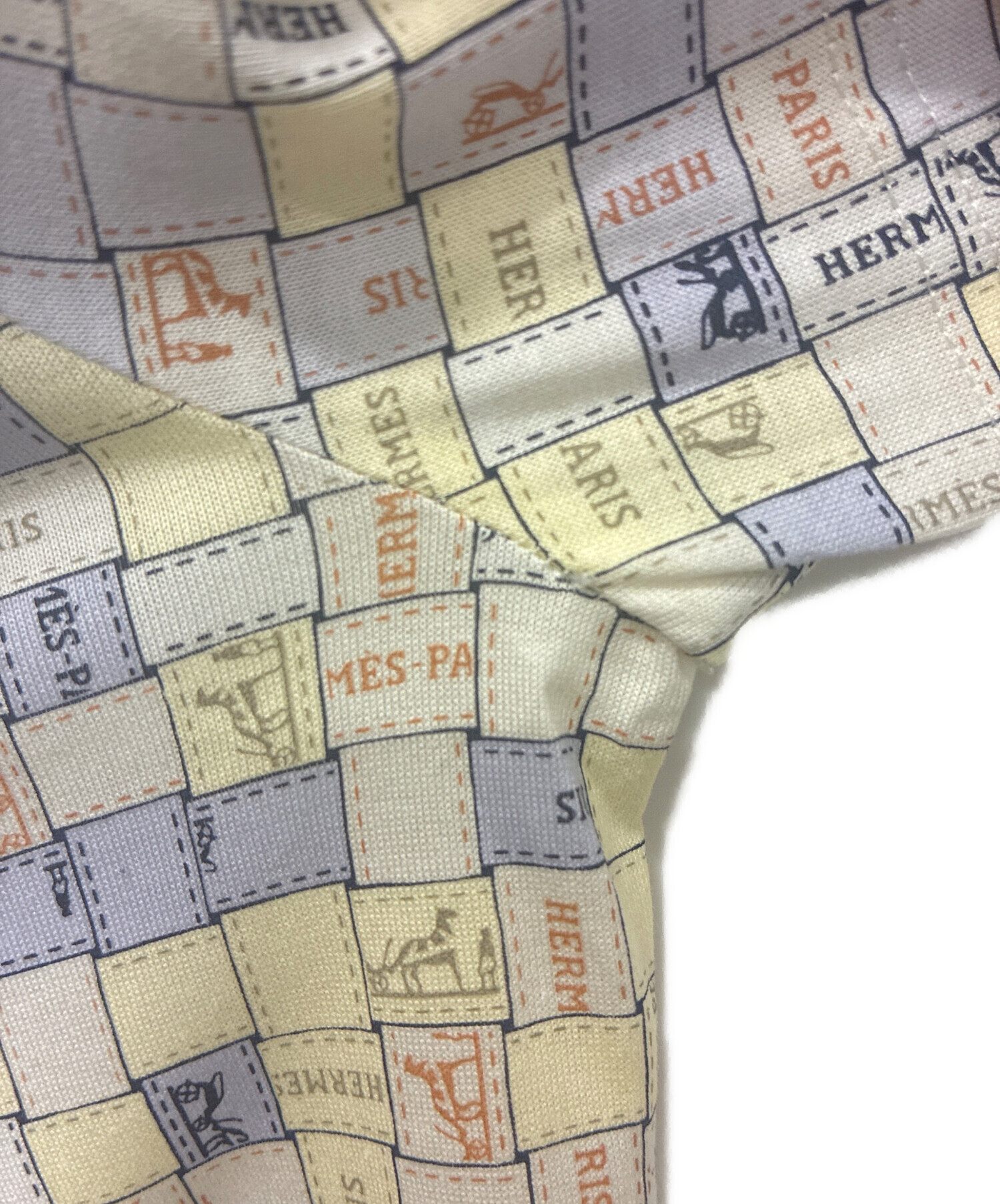 中古・古着通販】HERMES (エルメス) ボルデュックチェックTシャツ