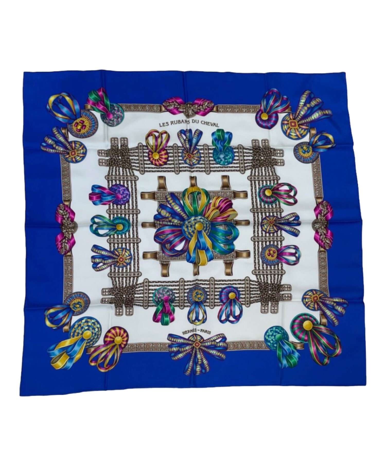 中古・古着通販】HERMES (エルメス) カレ90《LES RUBANS DU CHEVAL（馬