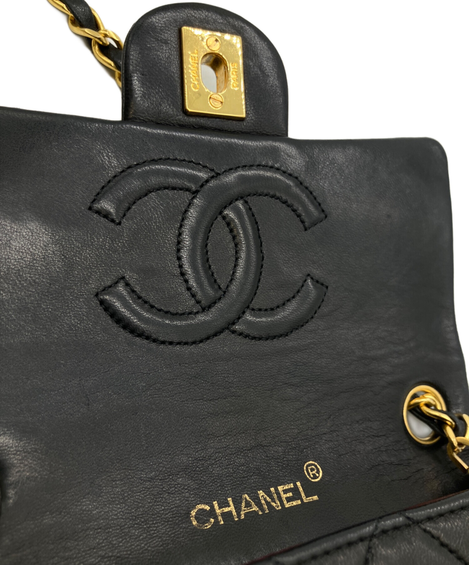 中古・古着通販】CHANEL (シャネル) ミニマトラッセ17 ブラック サイズ 