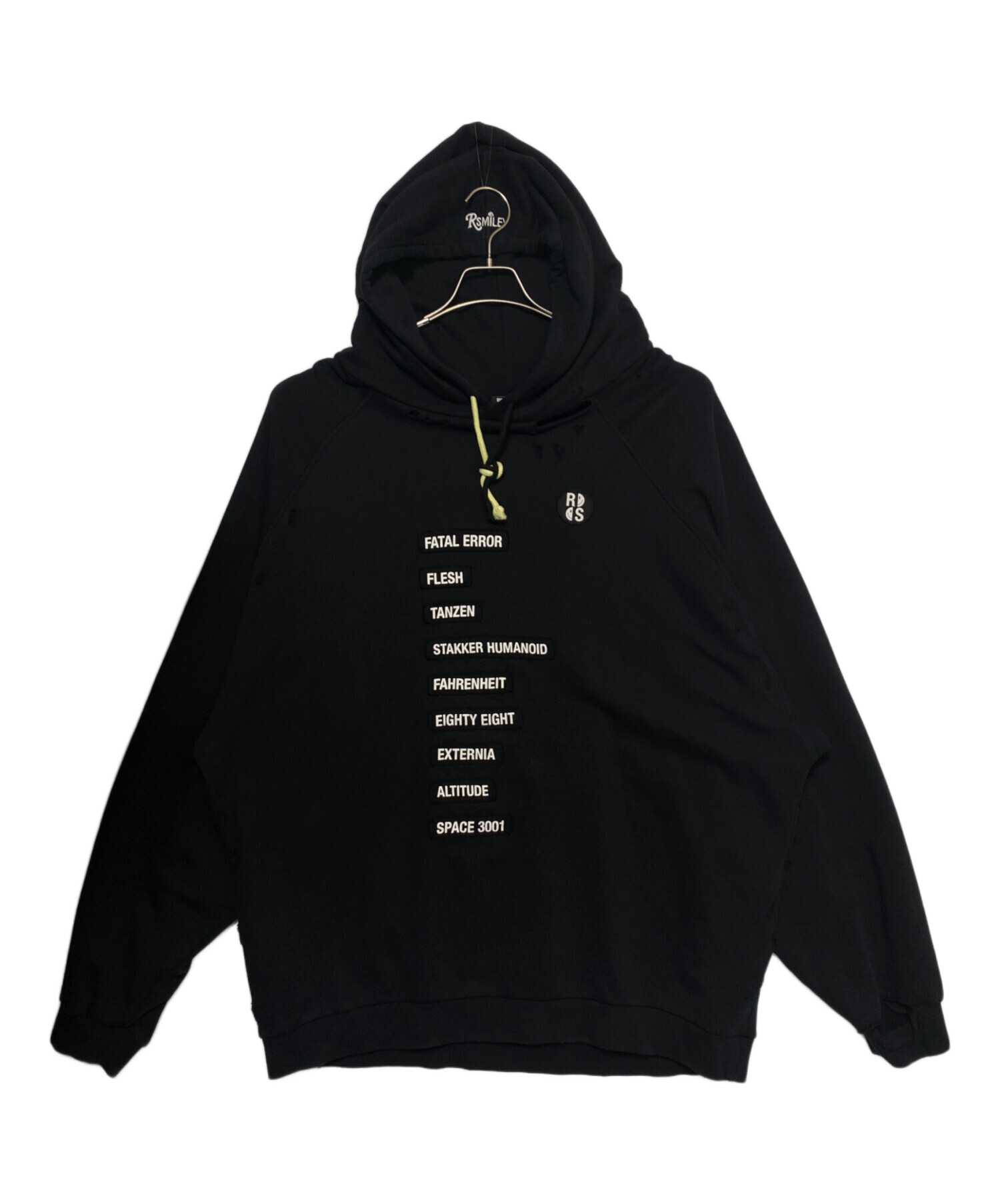 RAF SIMONS ラフシモンズ パッチワーク フーディー パーカー 中古・古着通販】RAF SIMONS (ラフシモンズ) パッチドパーカー