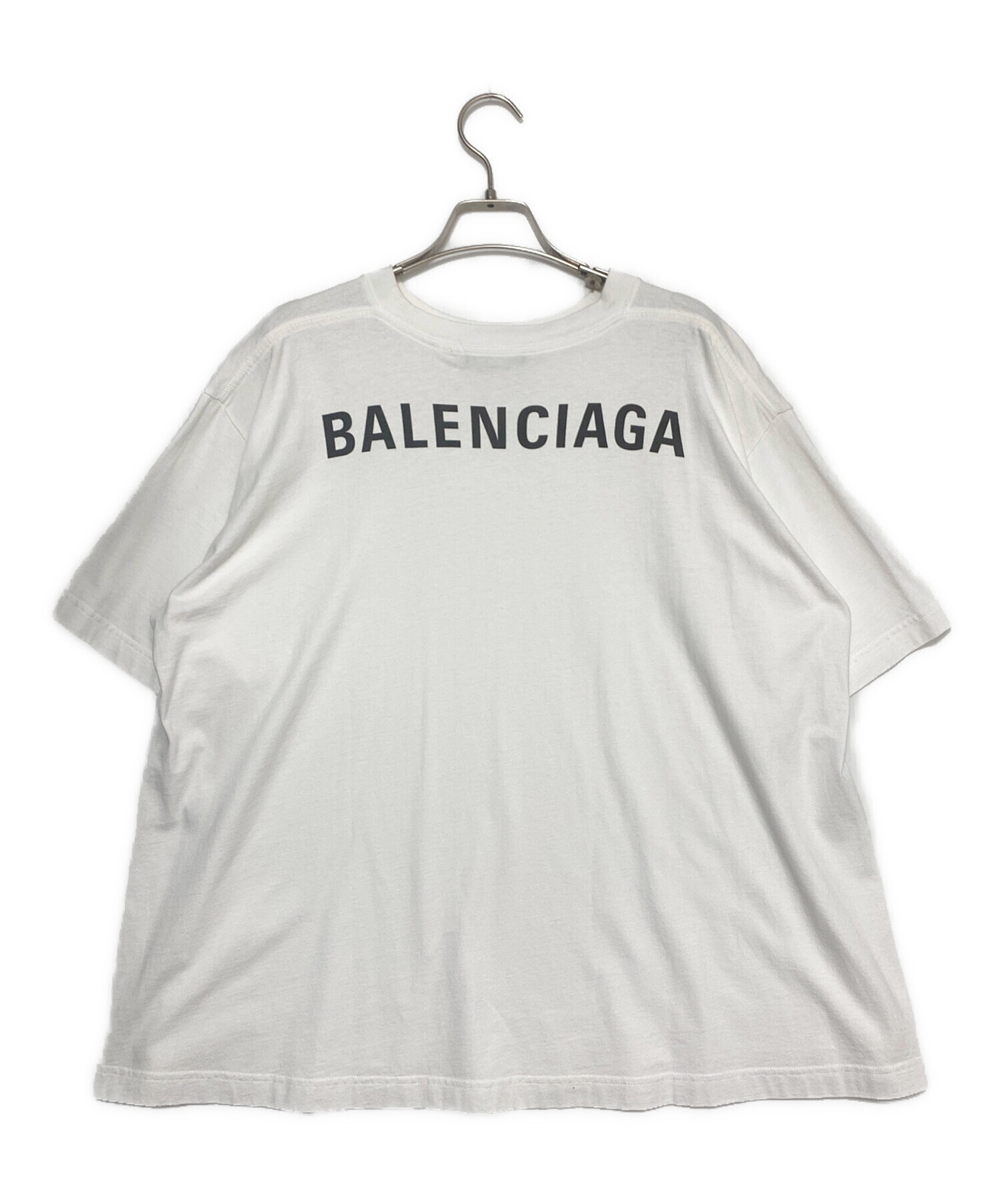 BALENCIAGA バレンシアガ Tシャツ 中古・古着通販】BALENCIAGA (バレンシアガ) ロゴワイドTシャツ