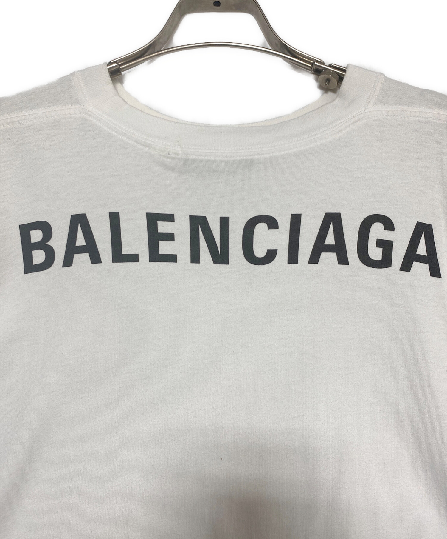 BALENCIAGA バレンシアガ Tシャツ 中古・古着通販】BALENCIAGA (バレンシアガ) ロゴワイドTシャツ