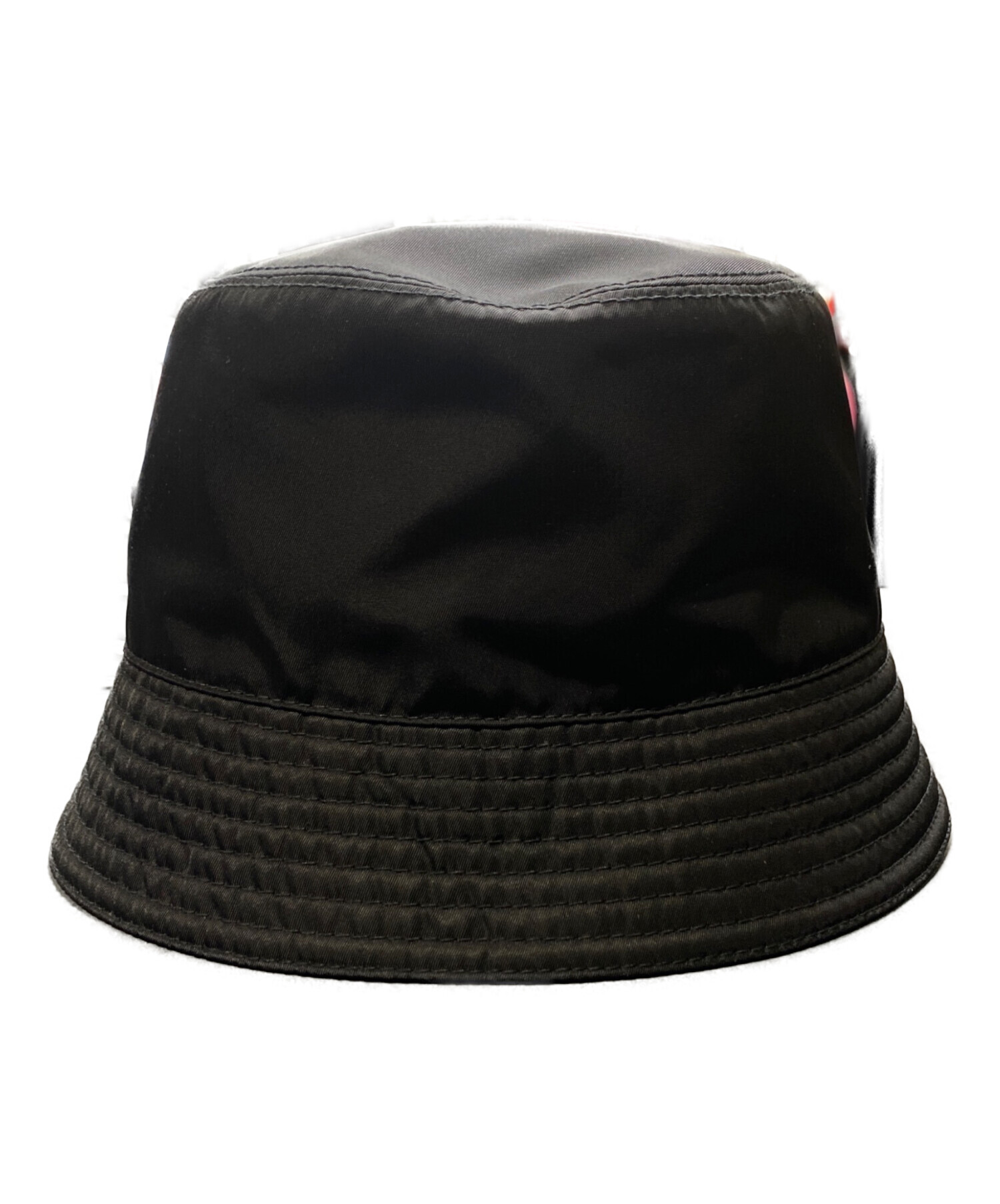 中古・古着通販】PRADA (プラダ) リナイロンプレートハット ブラック 
