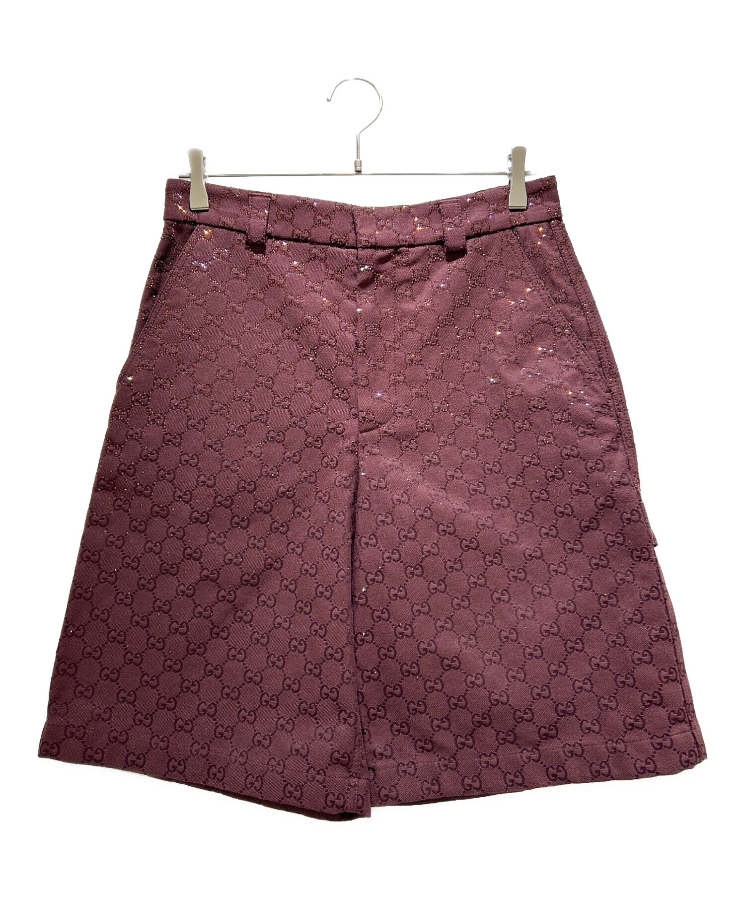 中古・古着通販】GUCCI (グッチ) クリスタルGGハーフパンツ/855092