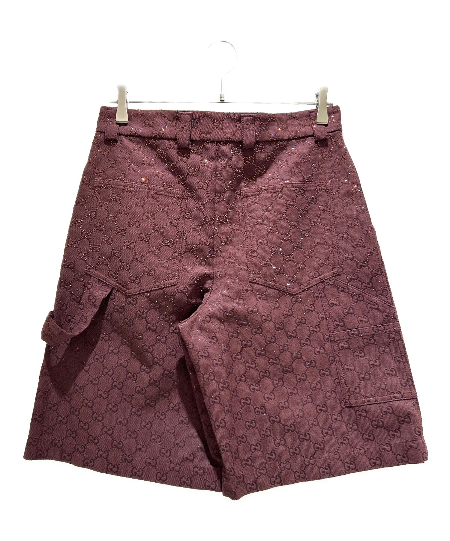 【定価15万円】GUCCI ハーフカーゴパンツ　ショーツ　ホワイト44 新品 中古・古着通販】GUCCI (グッチ) クリスタルGGハーフパンツ/855092