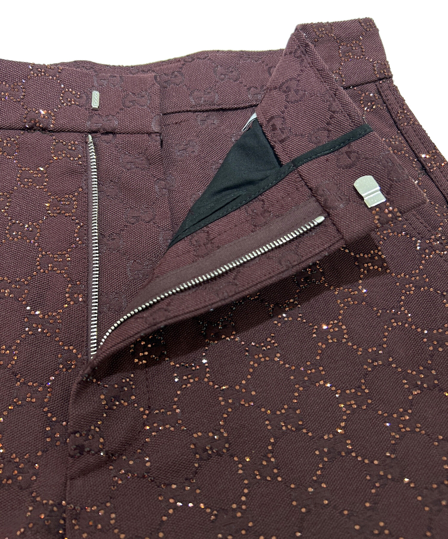 中古・古着通販】GUCCI (グッチ) クリスタルGGハーフパンツ/855092