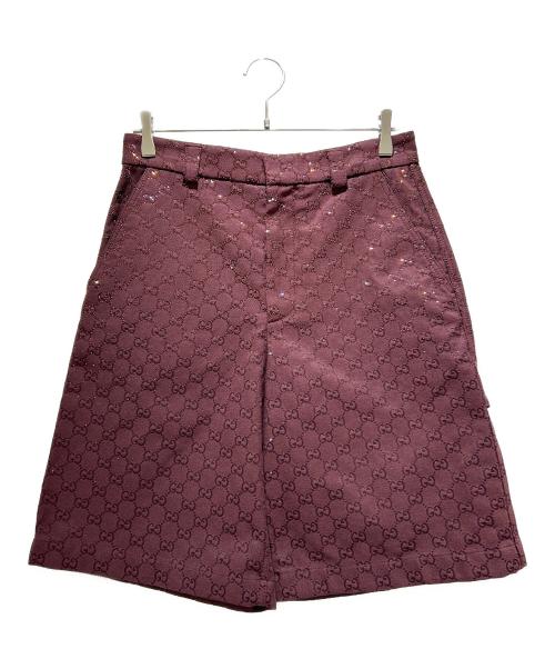 中古・古着通販】GUCCI (グッチ) クリスタルGGハーフパンツ/855092