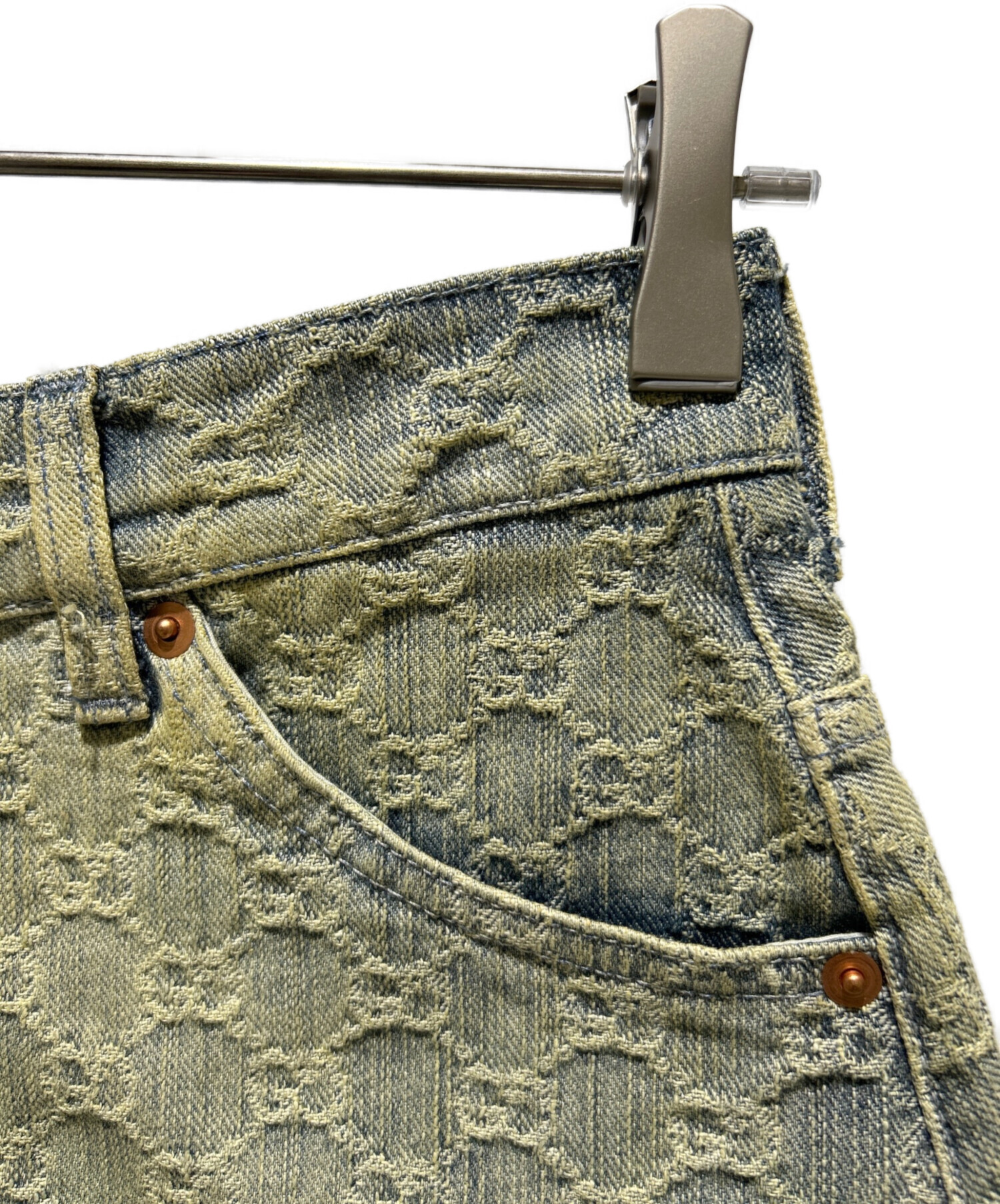 中古・古着通販】GUCCI (グッチ) GGデニムスカート/678789 XDB0K
