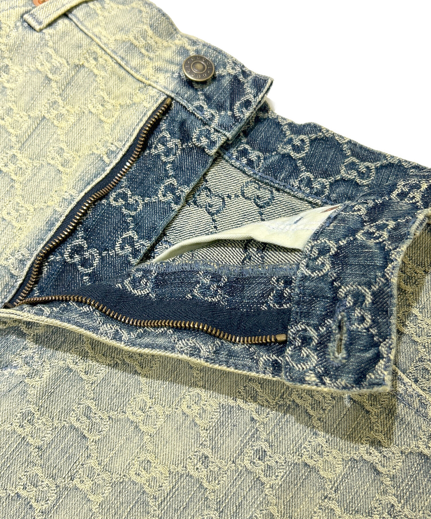 中古・古着通販】GUCCI (グッチ) GGデニムスカート/678789 XDB0K