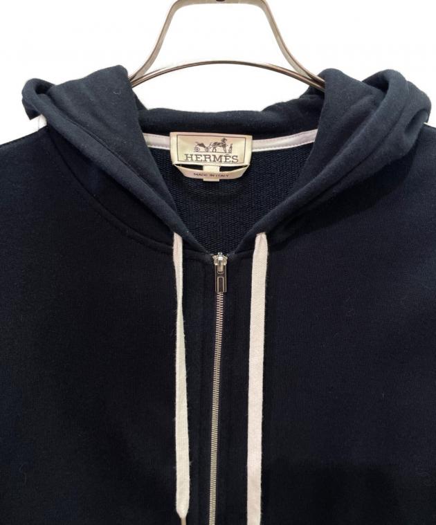 中古・古着通販】HERMES (エルメス) ジップパーカー ネイビー サイズ