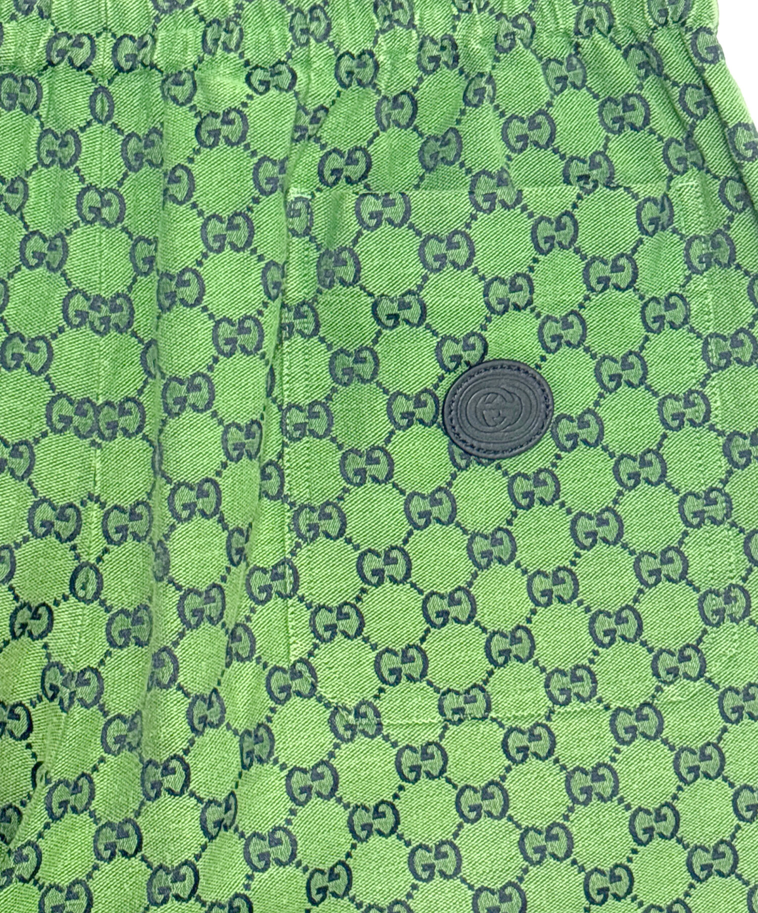 gucci ハーフパンツ　サイズ50 中古・古着通販】GUCCI (グッチ) GGキャンバスハーフパンツ グリーン