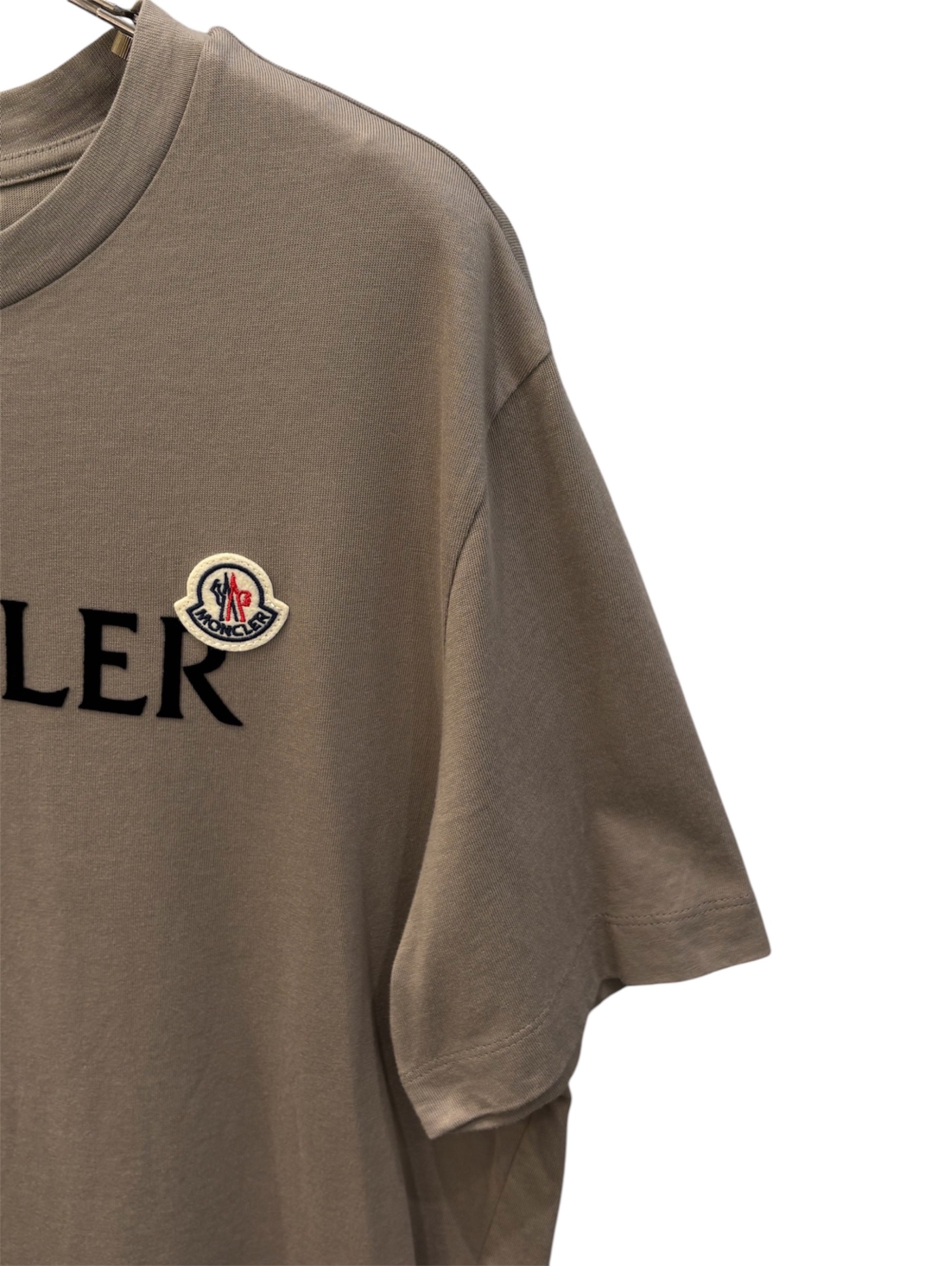 中古・古着通販】MONCLER (モンクレール) ロゴTシャツ ベージュ サイズ 