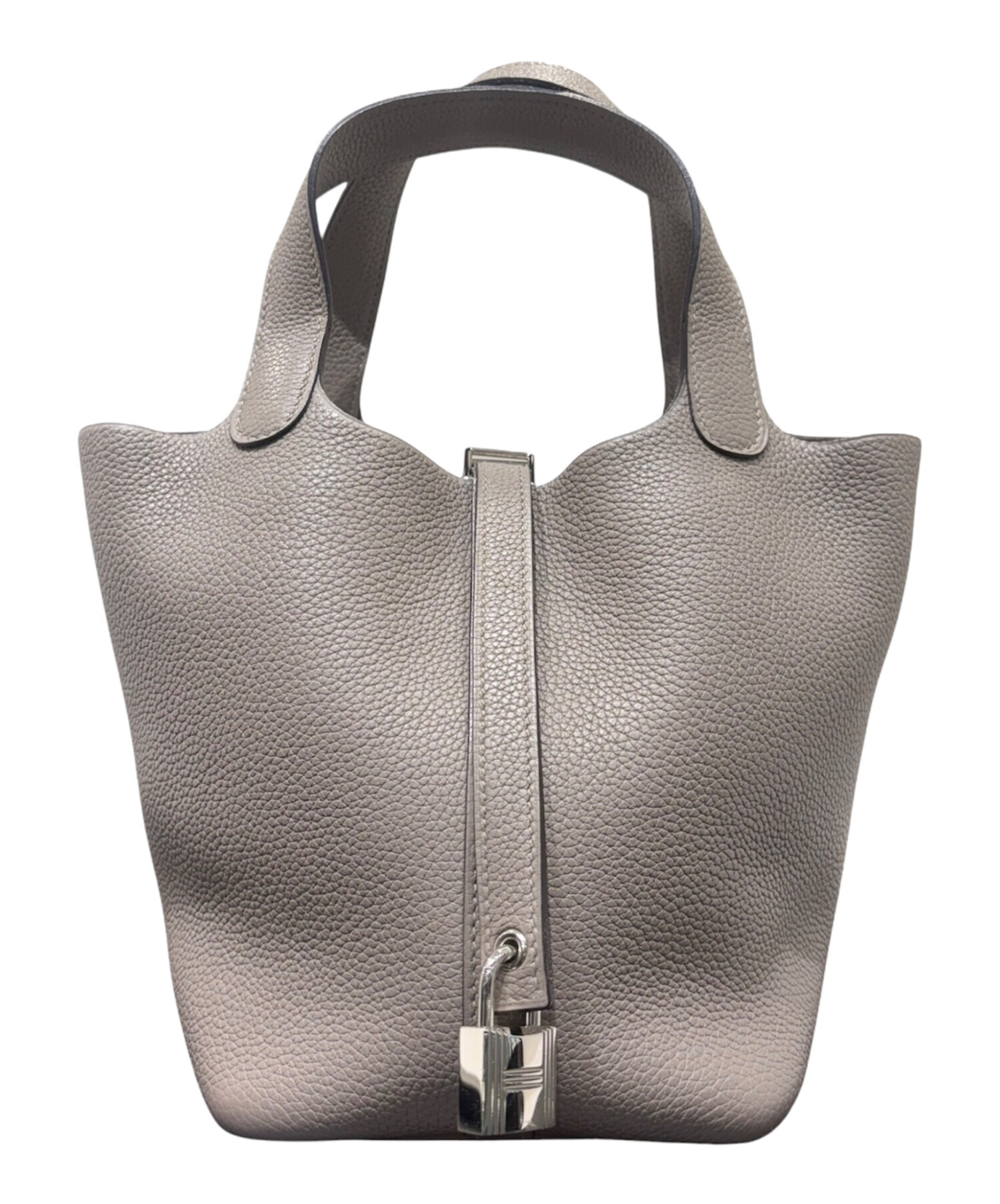 エルメス　ピコタンロックpm グラファイト　グレー　トリヨンモーリス　シルバー 中古・古着通販】HERMES (エルメス) ピコタンロックPM/シルバー金具