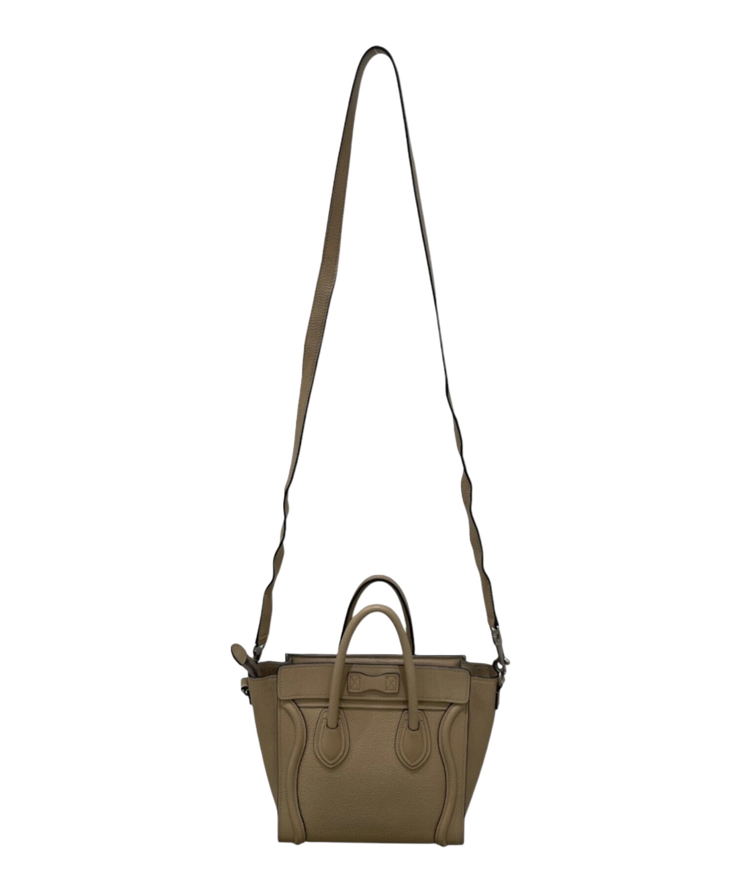 中古・古着通販】CELINE (セリーヌ) ラゲージ ナノショッパー ベージュ
