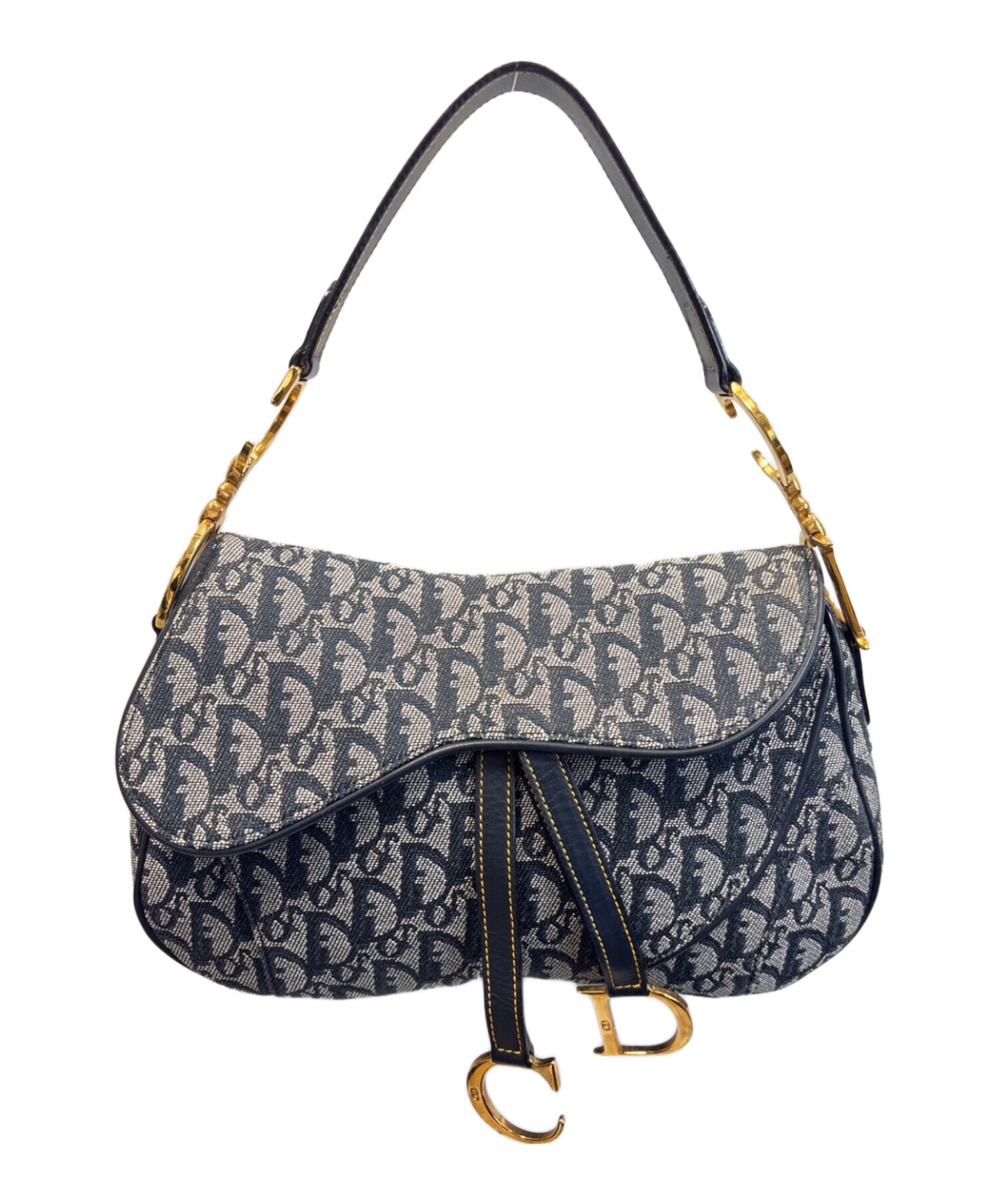 Christian Dior ダブルサドルバッグ　ハンドバッグ 中古・古着通販】Christian Dior (クリスチャン ディオール) Double