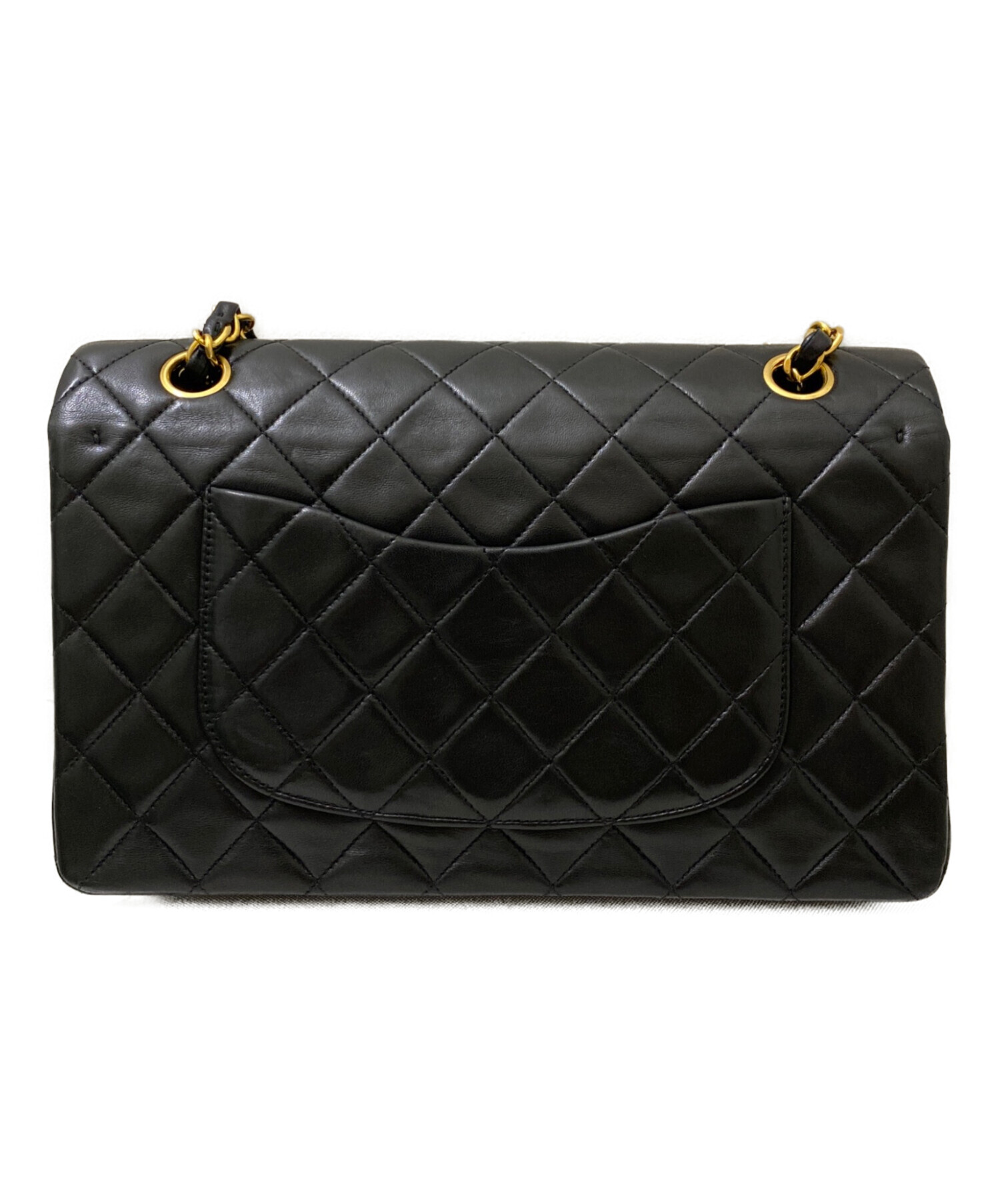 中古・古着通販】CHANEL (シャネル) Wフラップチェーンショルダー 