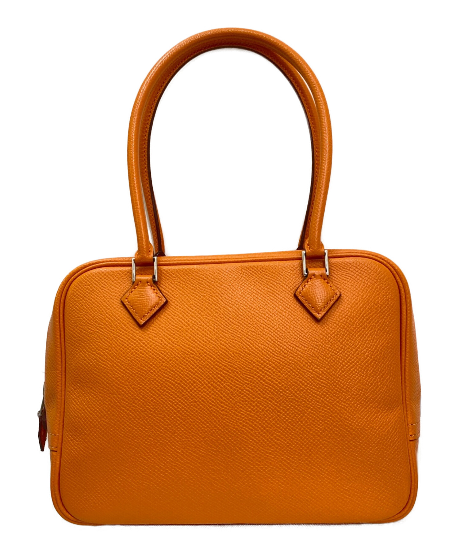 中古・古着通販】HERMES (エルメス) ミニプリュム20 オレンジ系 サイズ