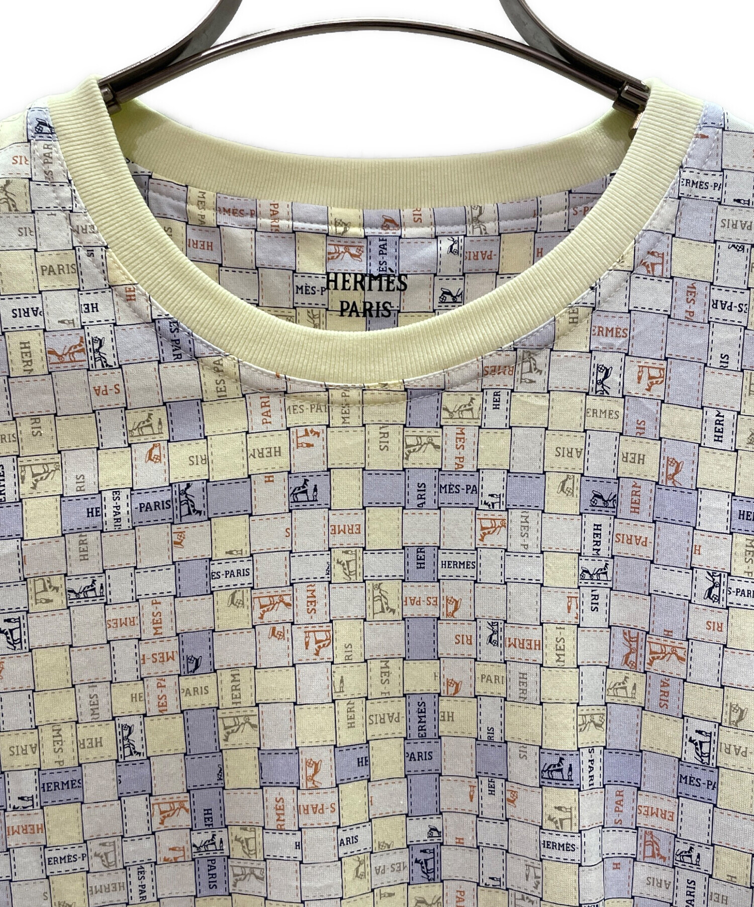 中古・古着通販】HERMES (エルメス) ボルデュックチェックTシャツ