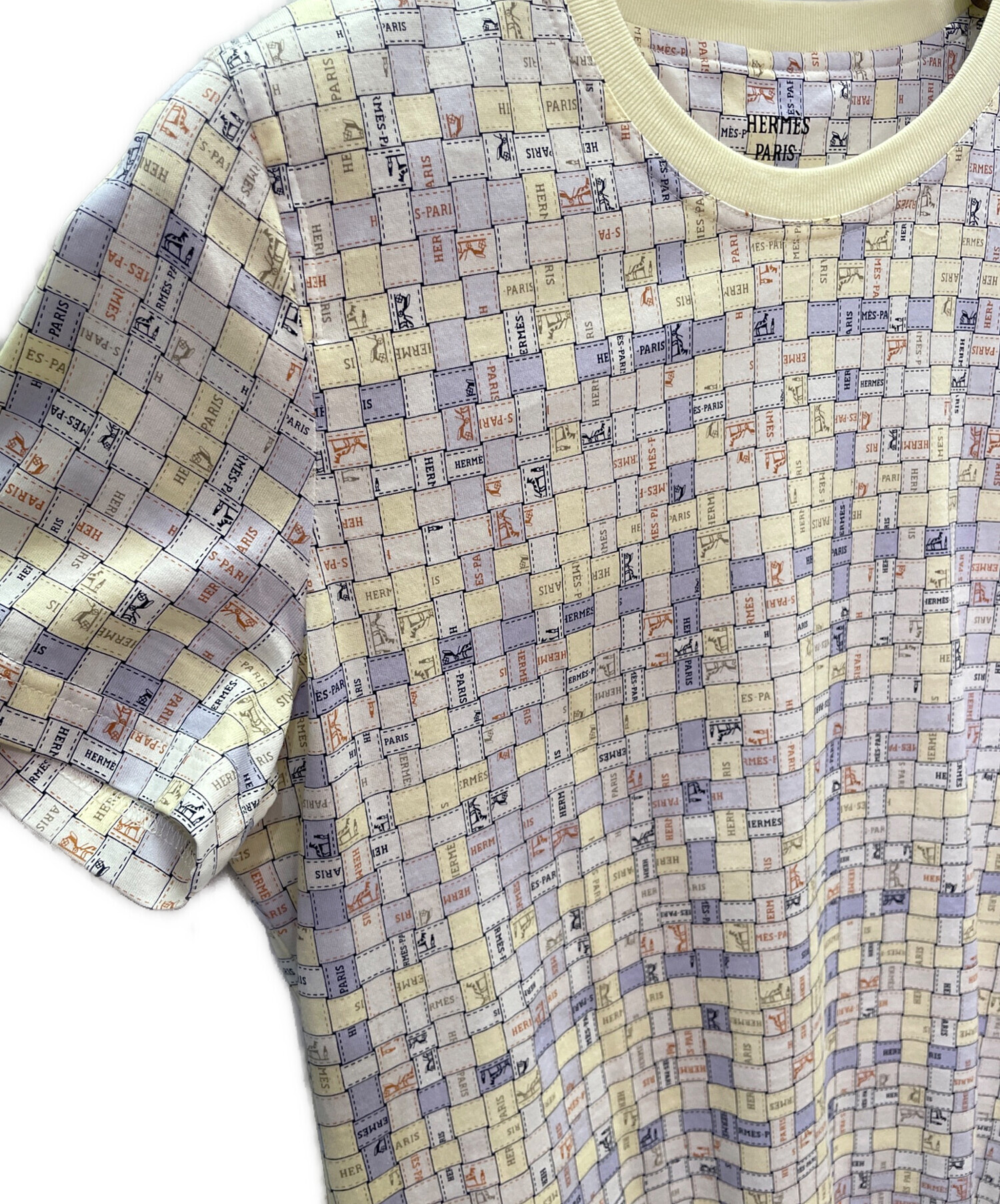 中古・古着通販】HERMES (エルメス) ボルデュックチェックTシャツ