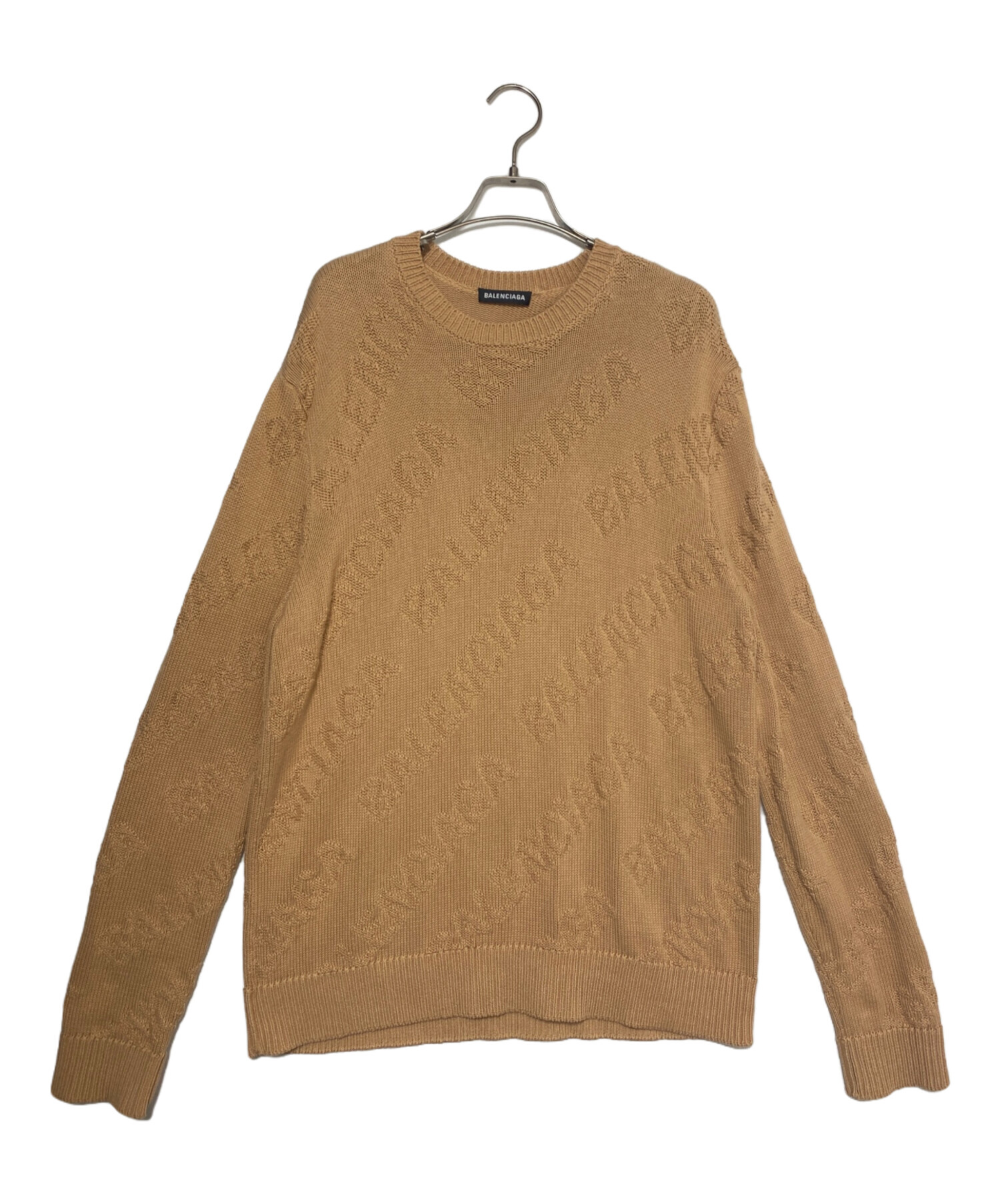 中古・古着通販】BALENCIAGA (バレンシアガ) Logo Jacquard Crew Neck
