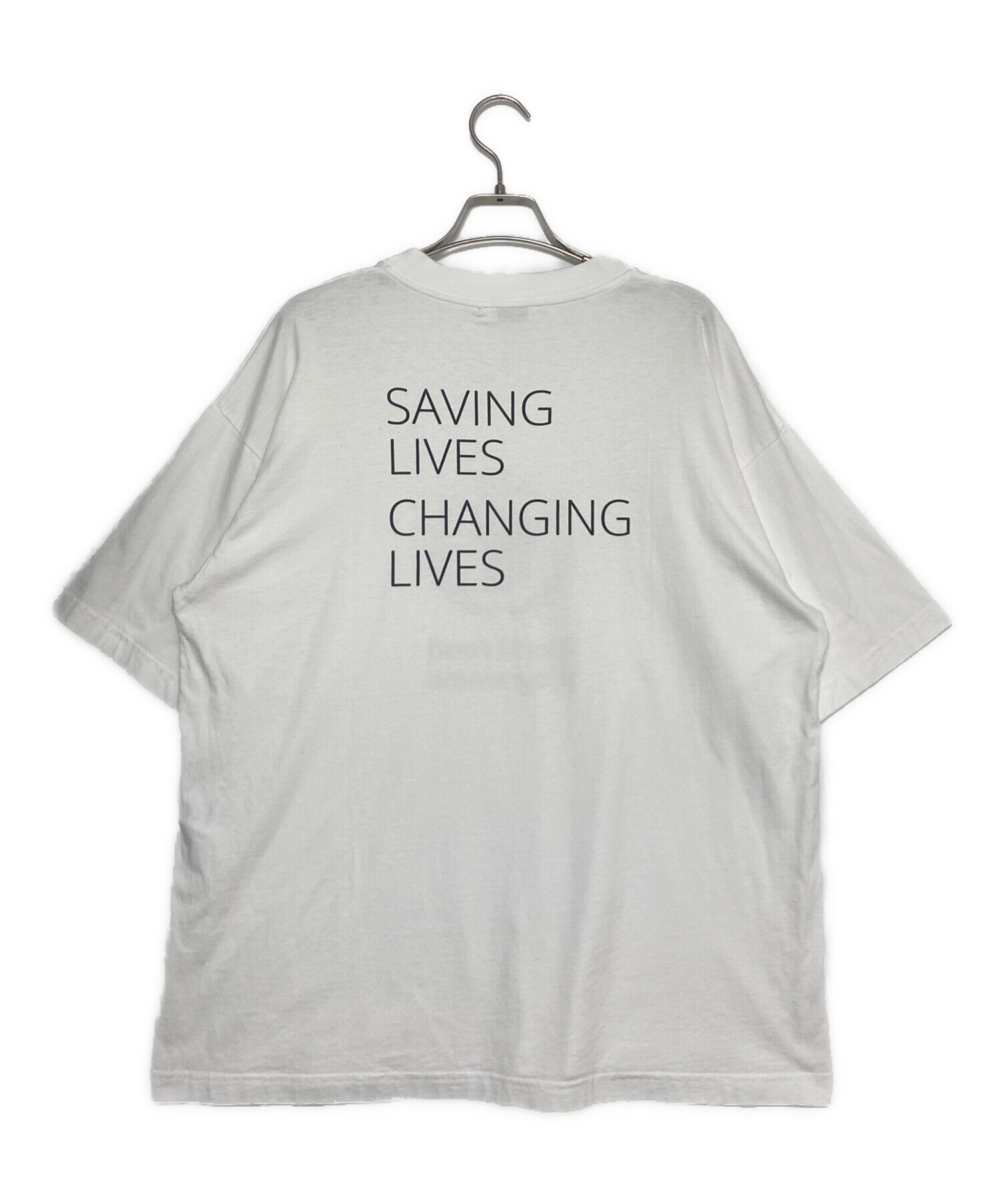BALENCIAGA×WFP オーバーサイズTシャツ 中古・古着通販】BALENCIAGA (バレンシアガ) WFPロゴTシャツ ホワイト