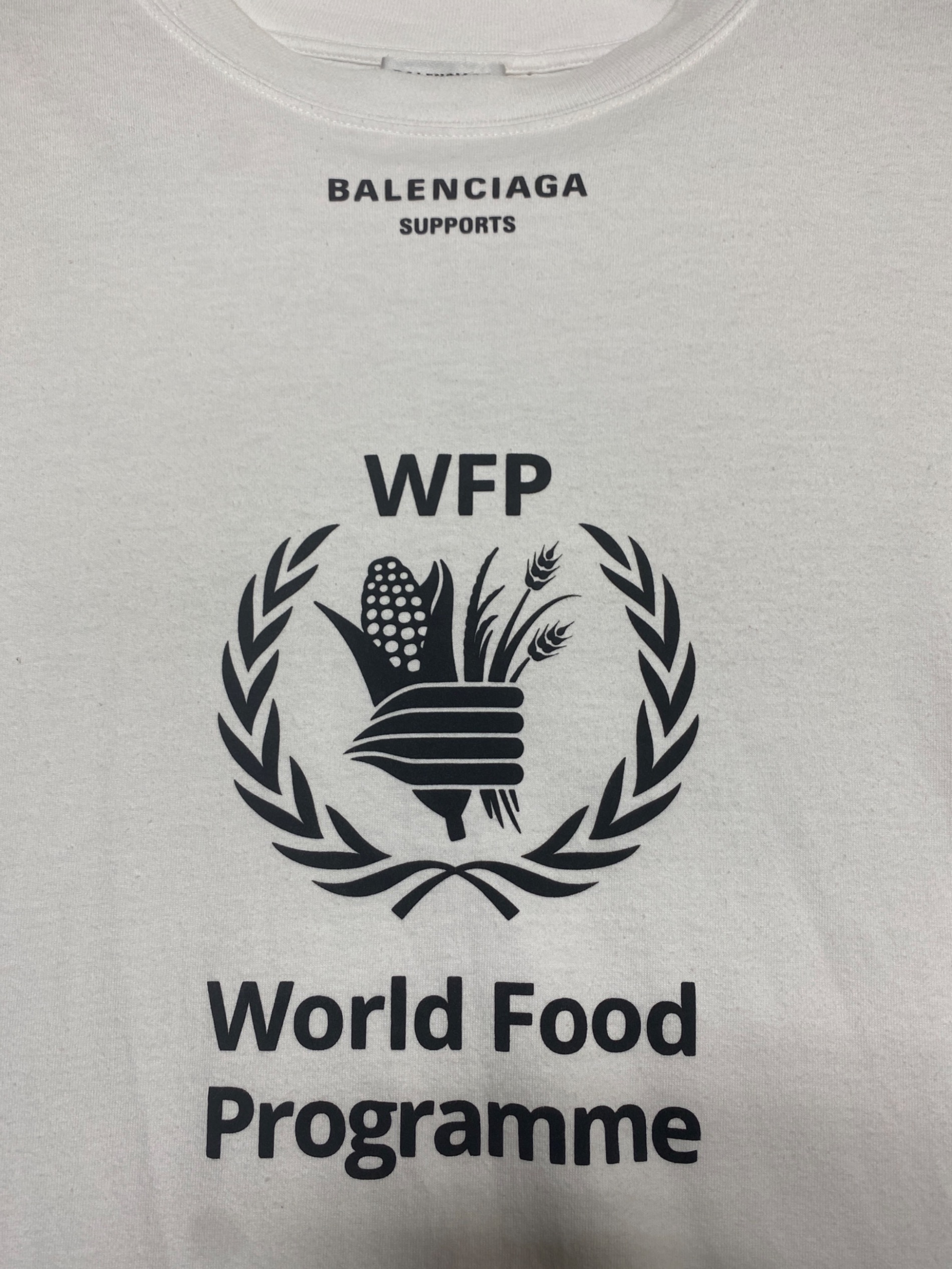 中古・古着通販】BALENCIAGA (バレンシアガ) WFPロゴTシャツ ホワイト