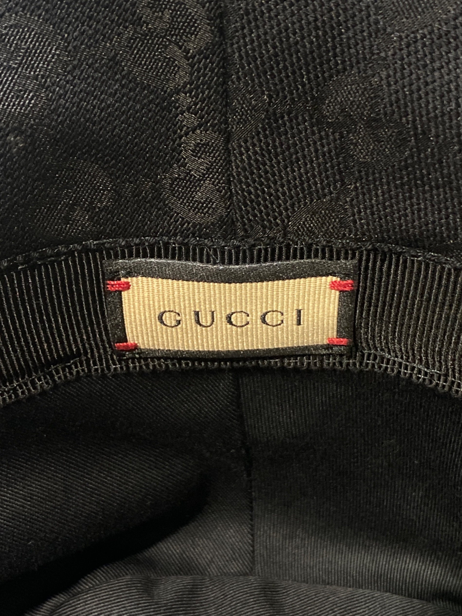 中古・古着通販】GUCCI (グッチ) マーモントベルトハット ブラック