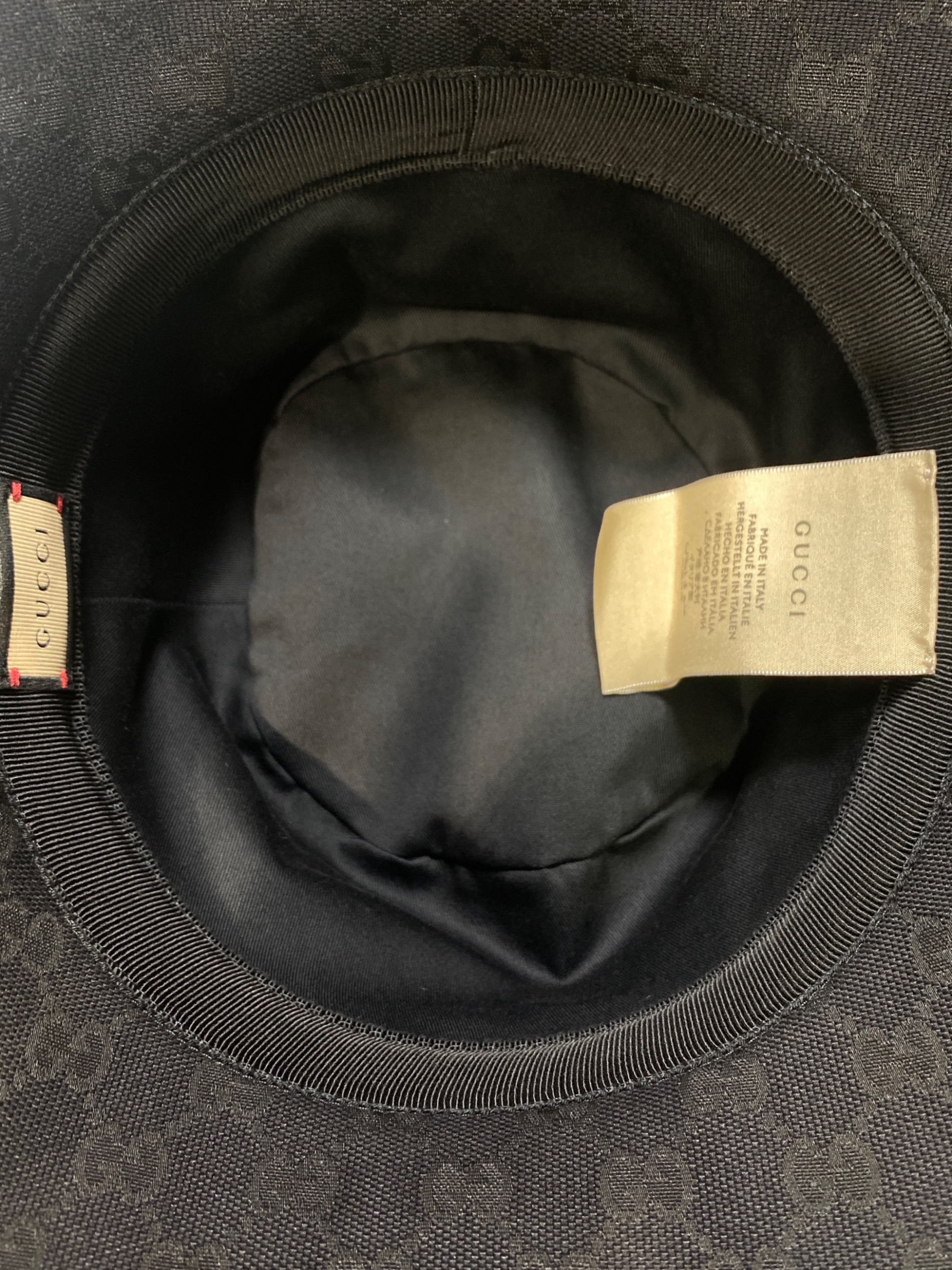 中古・古着通販】GUCCI (グッチ) マーモントベルトハット ブラック