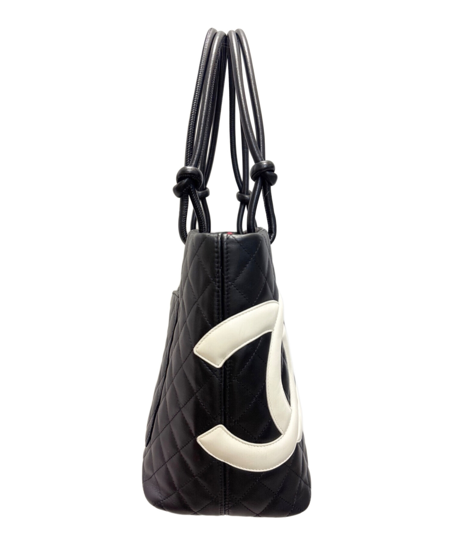 中古・古着通販】CHANEL (シャネル) カンボントートバッグ ブラック