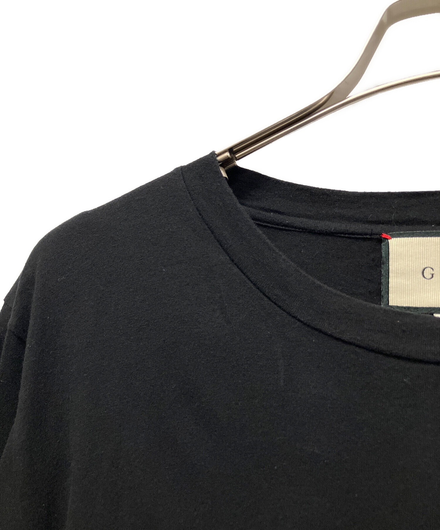 中古・古着通販】GUCCI (グッチ) ロゴTシャツ ブラック サイズ:XS