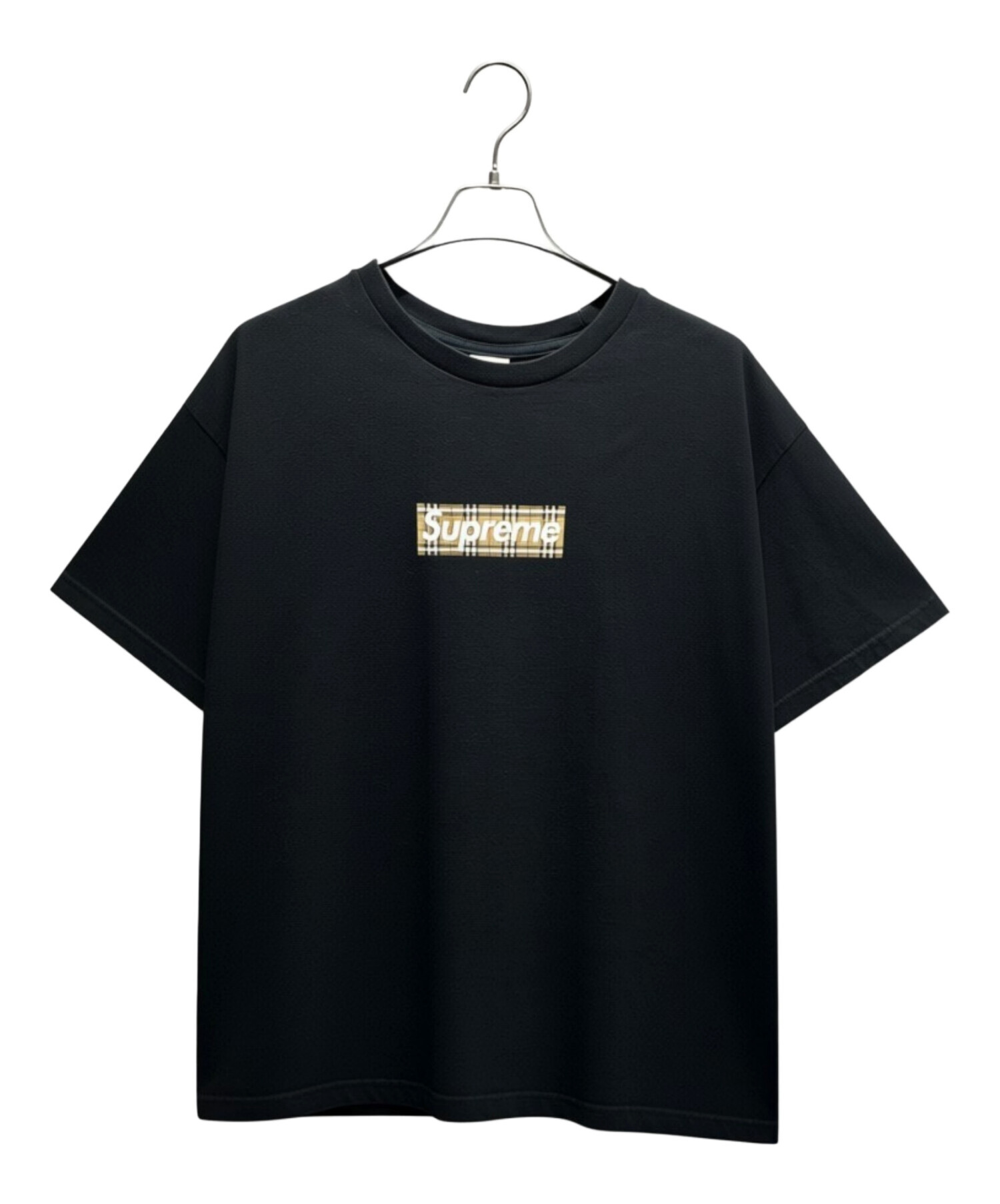 Burberry supreme Tシャツ シュプリーム バーバリー ブラック 中古・古着通販】SUPREME (シュプリーム) BURBERRY (バーバリー) BOX