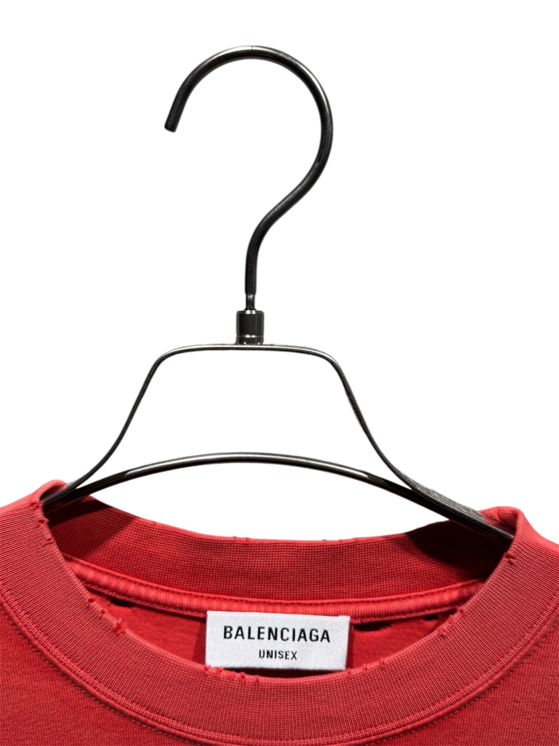 中古・古着通販】BALENCIAGA (バレンシアガ) ダメージ加工カレッジロゴ
