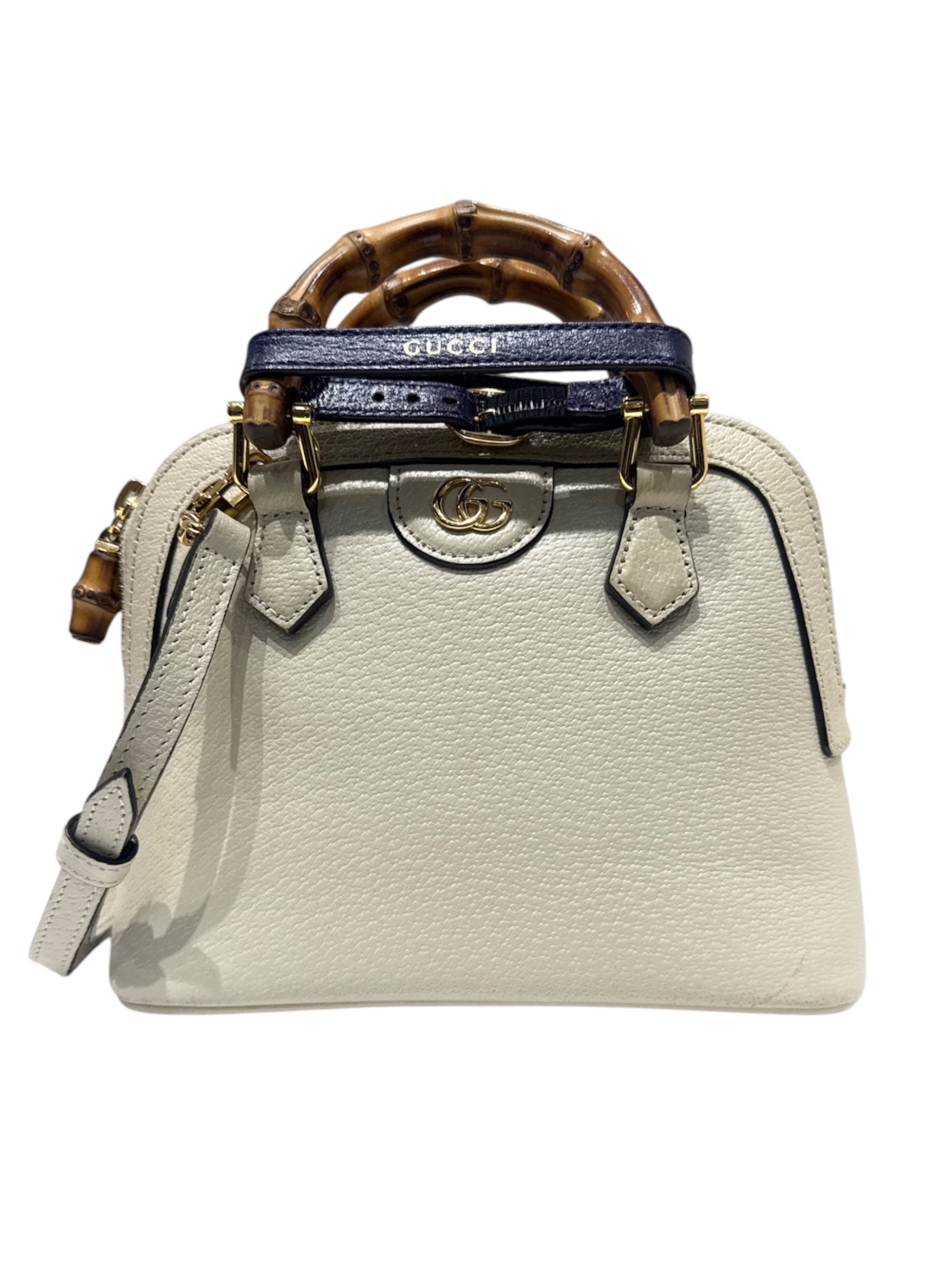中古・古着通販】GUCCI (グッチ) オフディア2WAYバッグ アイボリー