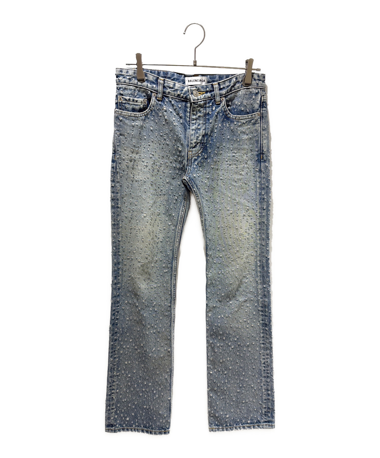 中古・古着通販】BALENCIAGA (バレンシアガ) Distressed Straight Leg 