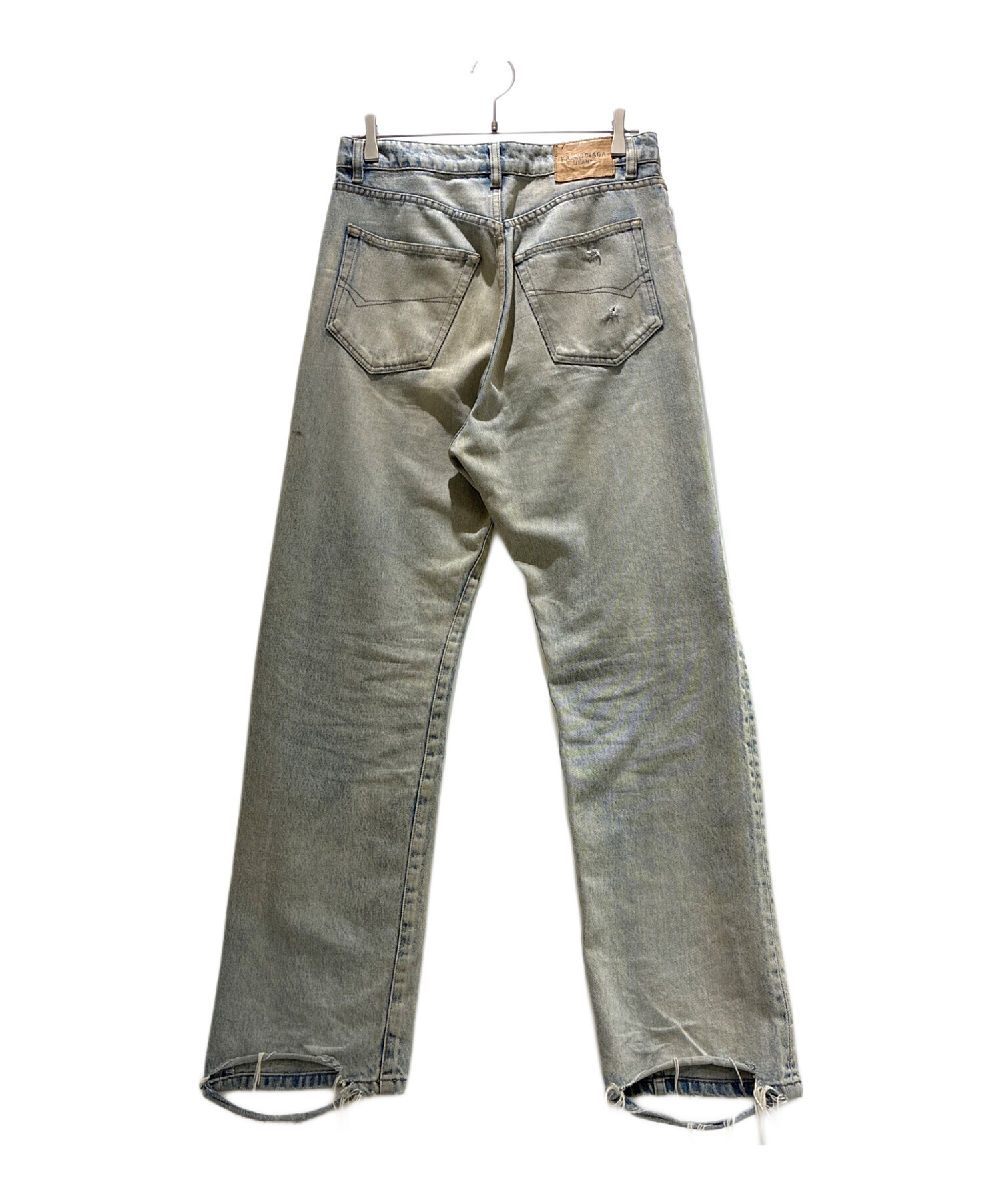 BALENCIAGA パンツ 中古・古着通販】BALENCIAGA (バレンシアガ) 裾ダメージデニムパンツ