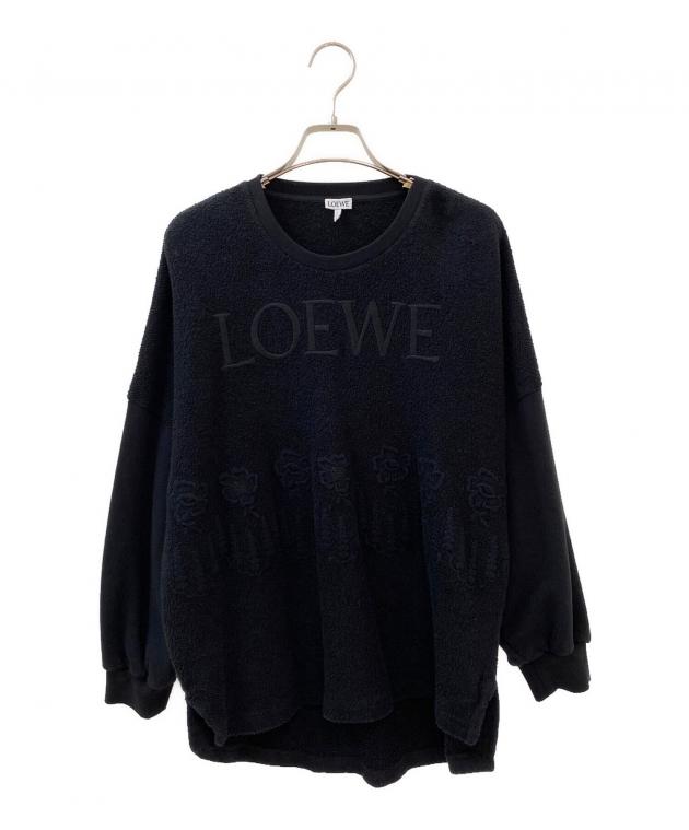 中古・古着通販】LOEWE (ロエベ) 刺繍スウェット ブラック サイズ:S