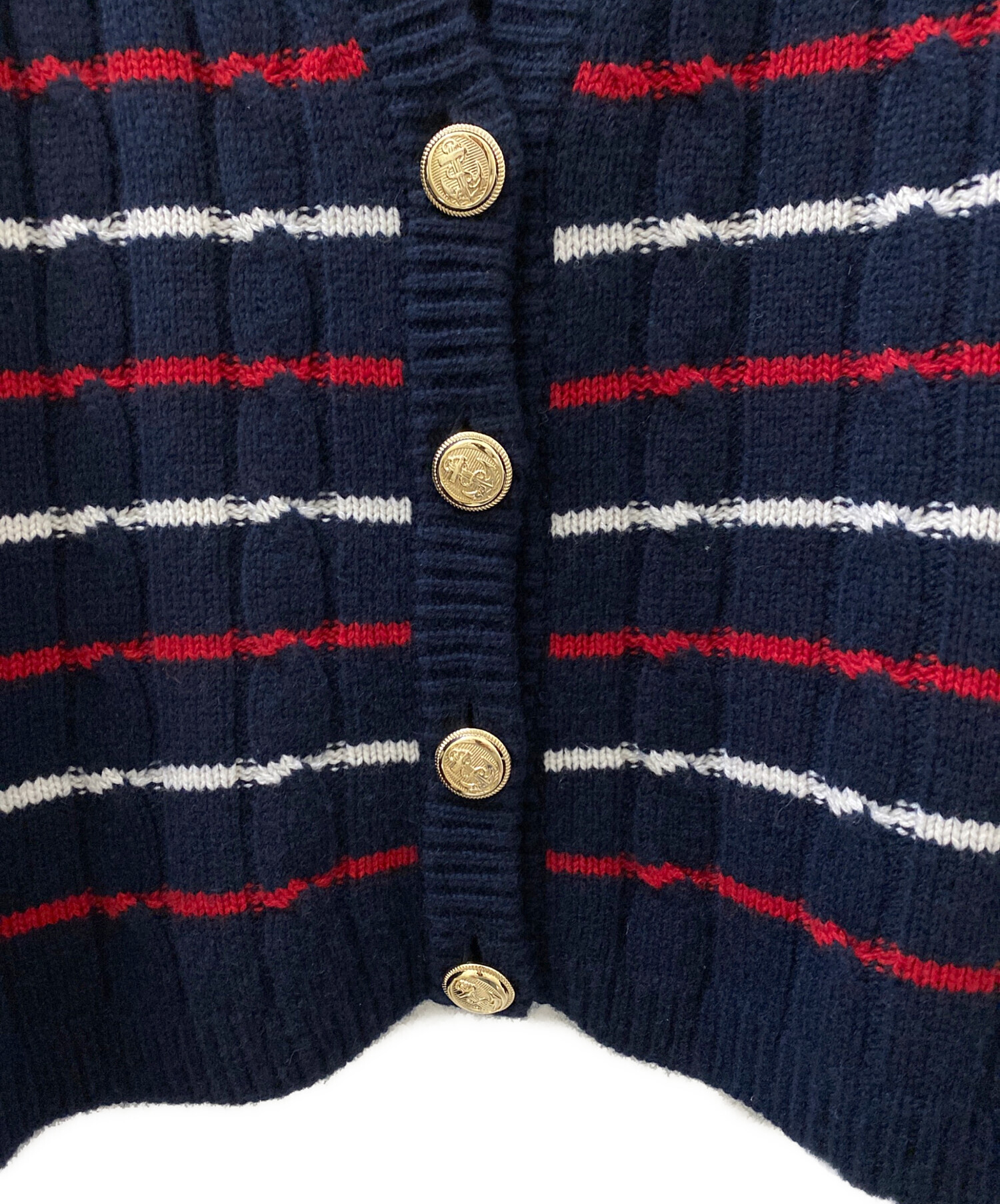中古・古着通販】MIU MIU (ミュウミュウ) カシミヤボーダーニット