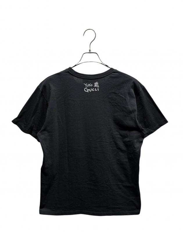 中古・古着通販】GUCCI (グッチ) ロゴキャットプリントTシャツ