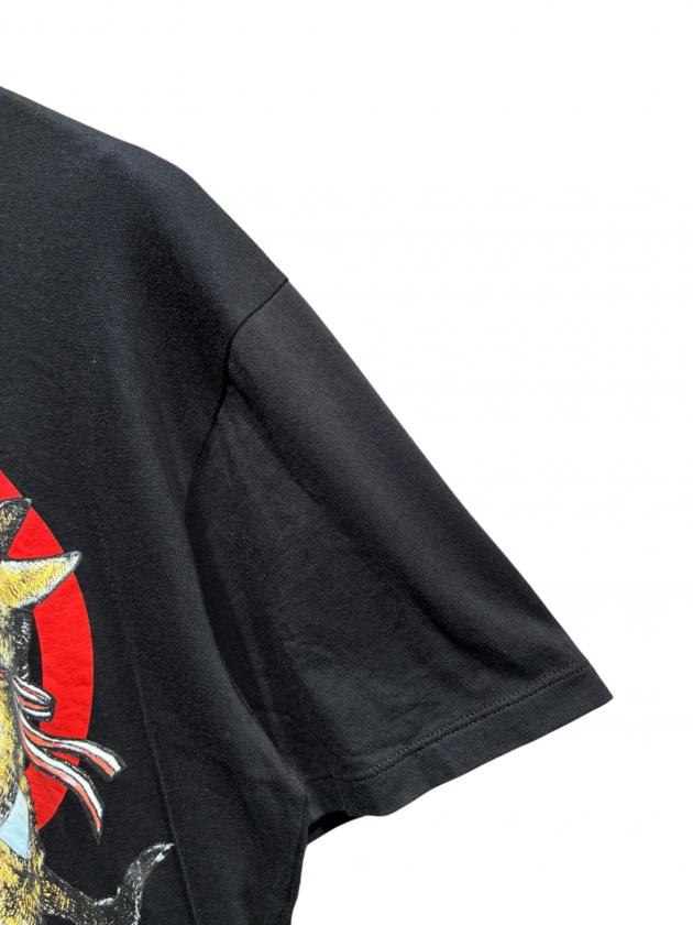 中古・古着通販】GUCCI (グッチ) ロゴキャットプリントTシャツ