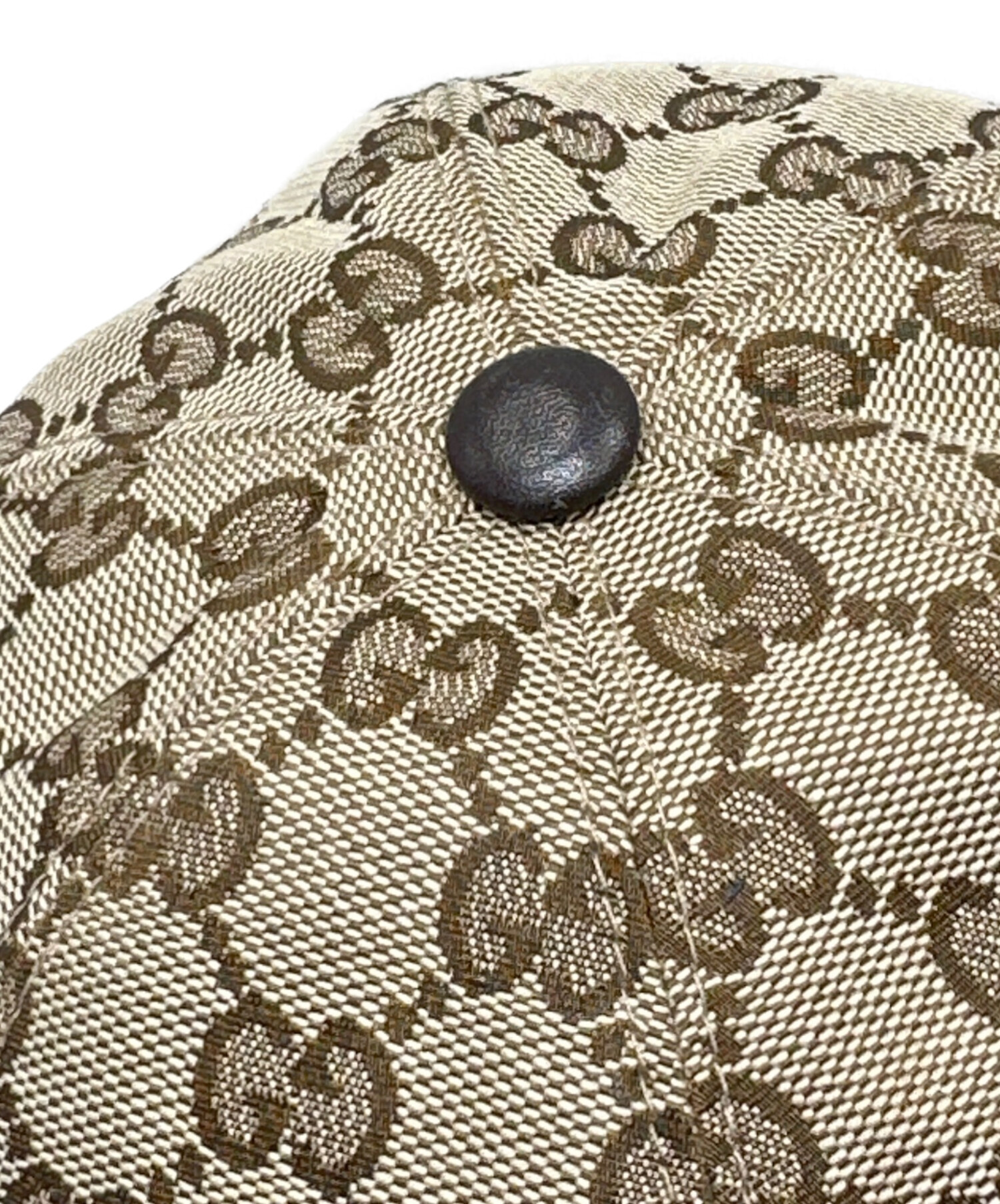 中古・古着通販】GUCCI (グッチ) GGキャンバスロゴキャップ ベージュ