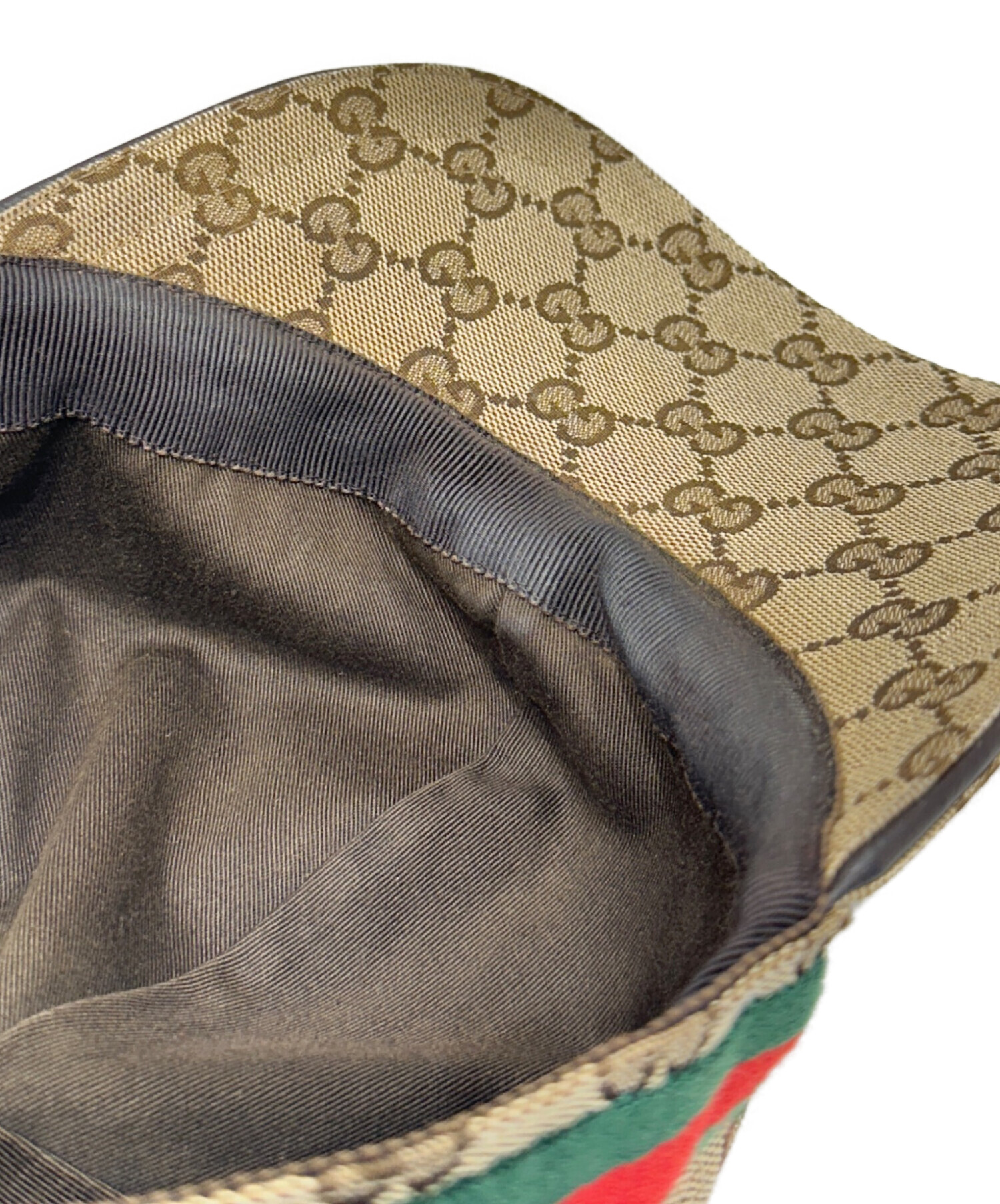 中古・古着通販】GUCCI (グッチ) GGキャンバスロゴキャップ ベージュ