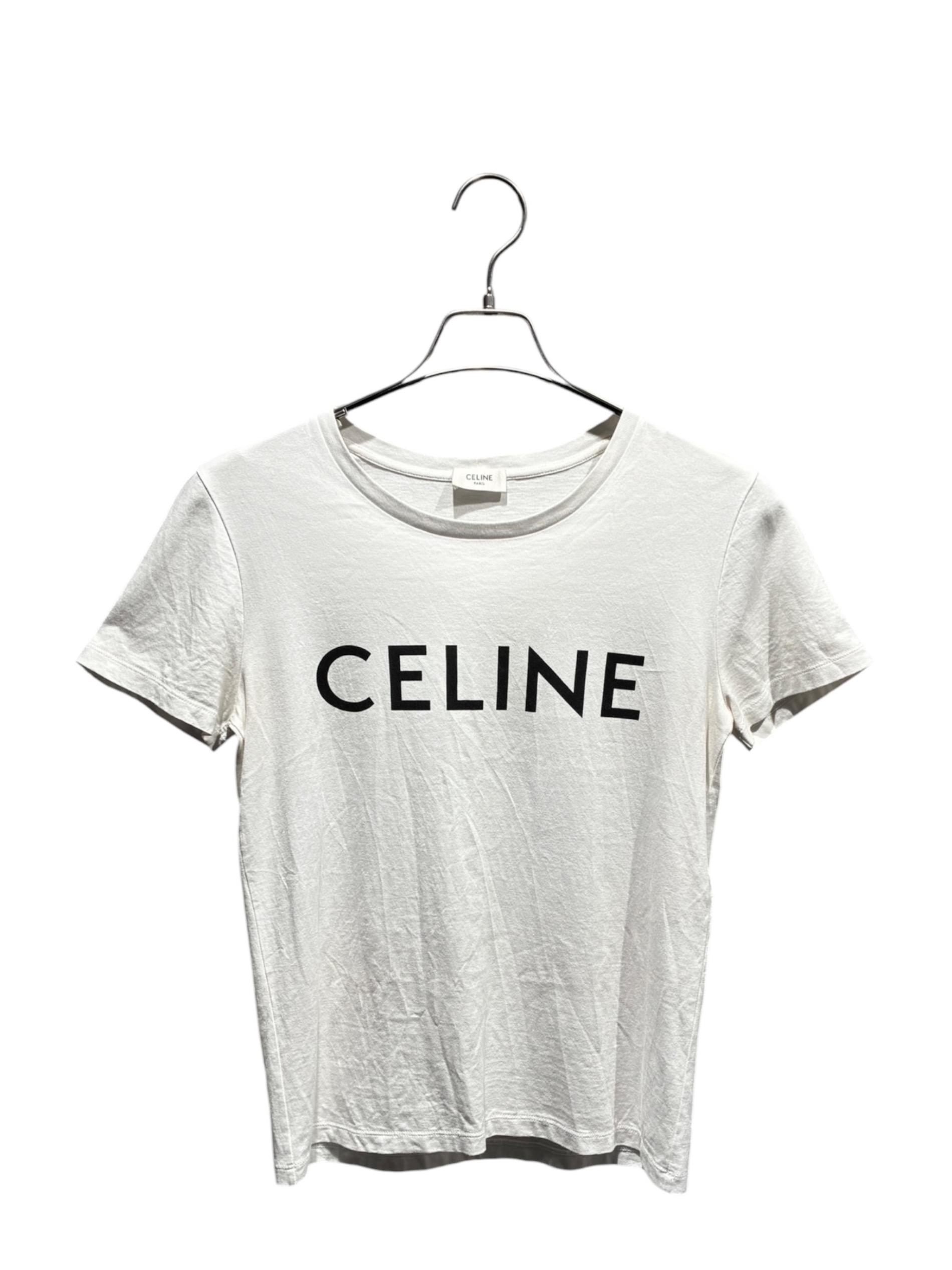 中古・古着通販】CELINE (セリーヌ) ロゴTシャツ/2X314916G ホワイト