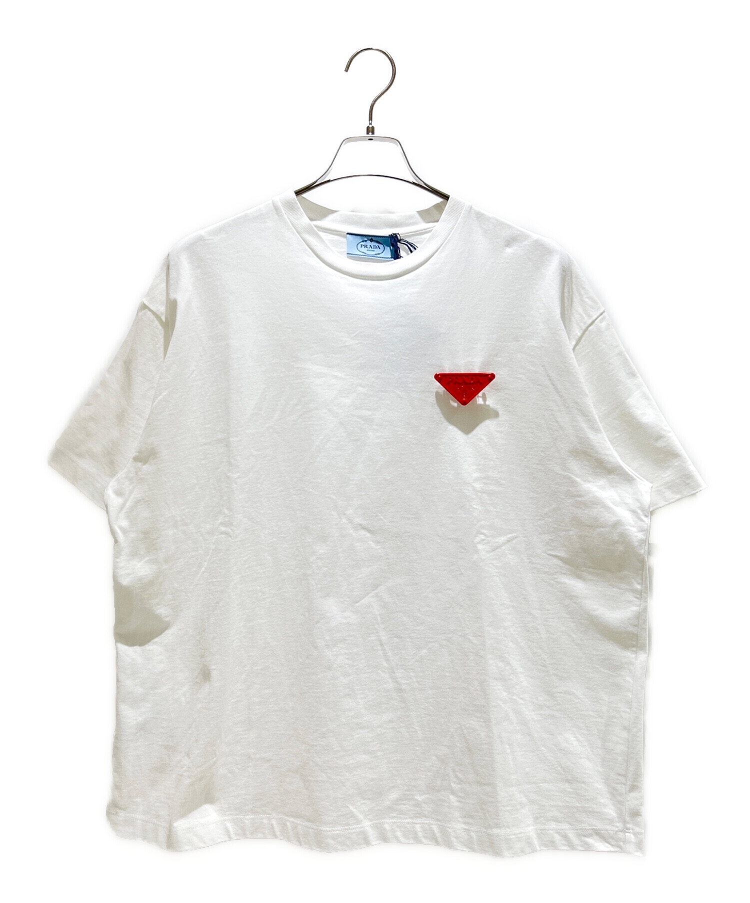 中古・古着通販】PRADA (プラダ) トライアングルロゴTシャツ/3558A
