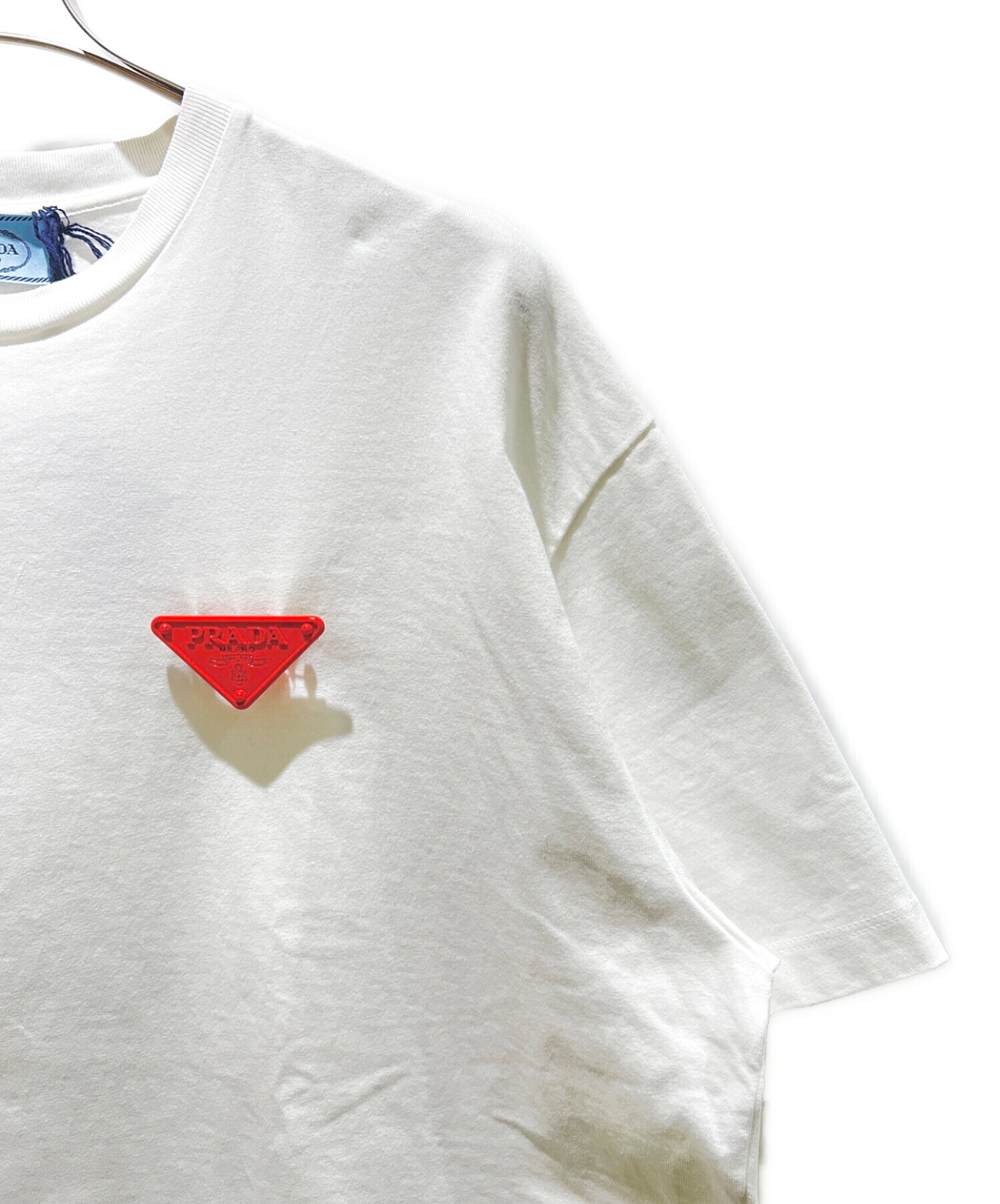 中古・古着通販】PRADA (プラダ) トライアングルロゴTシャツ/3558A