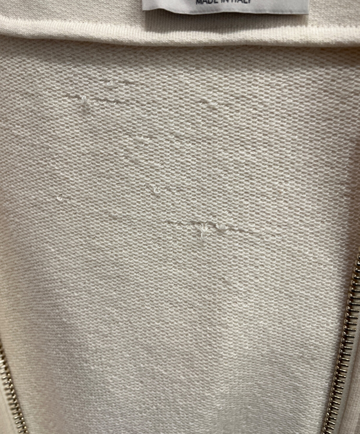 中古・古着通販】MIU MIU (ミュウミュウ) ロゴジップパーカー ホワイト